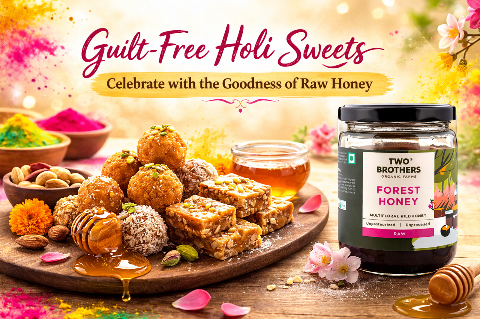Holi 2026: Delightful & Healthy Festive Sweets Made with Honey for a Guilt-Free Celebration