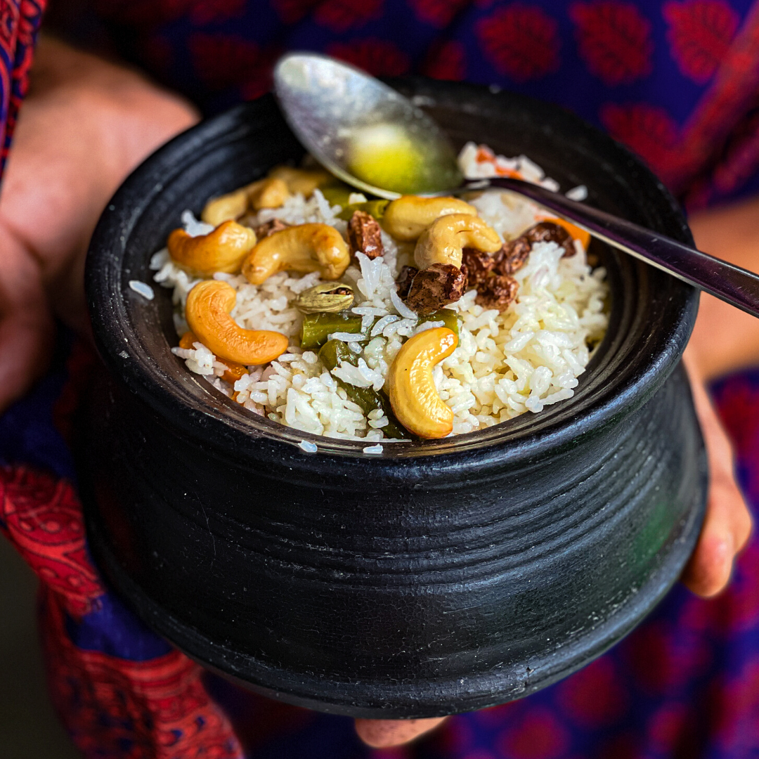 #NavaratriWithTBOF - Day 5 Colour - White - The Delicious Mishti Pulao or Ghee Bhat from Bengal!