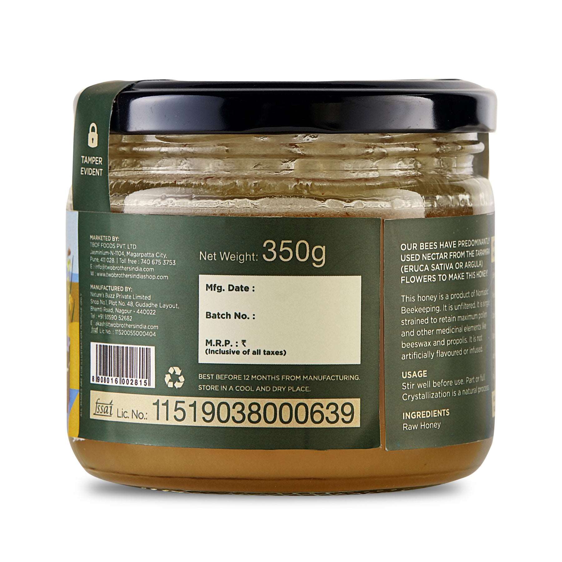 350gm pack of taramira honey