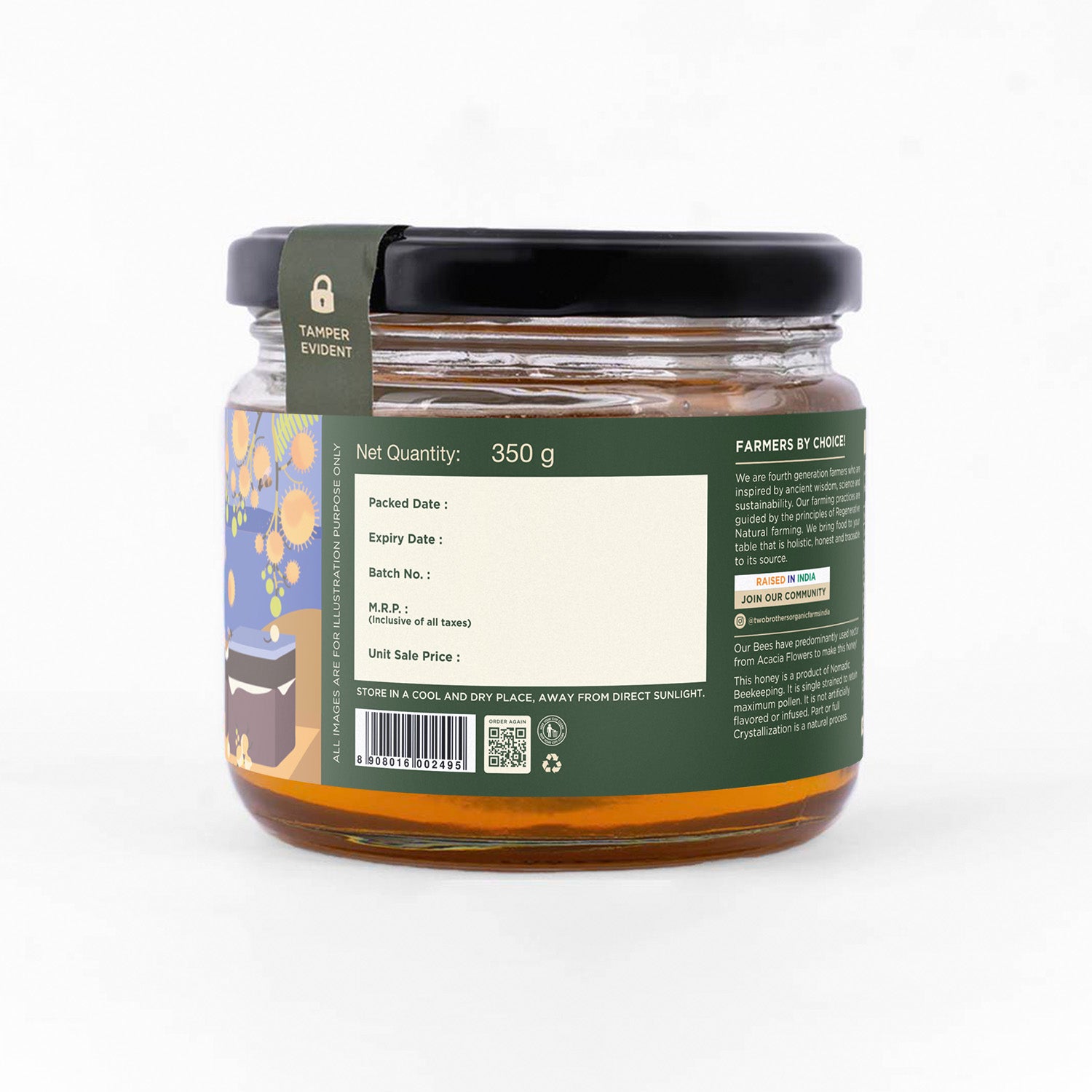 Acacia Honey, Raw Mono-floral Unfiltered