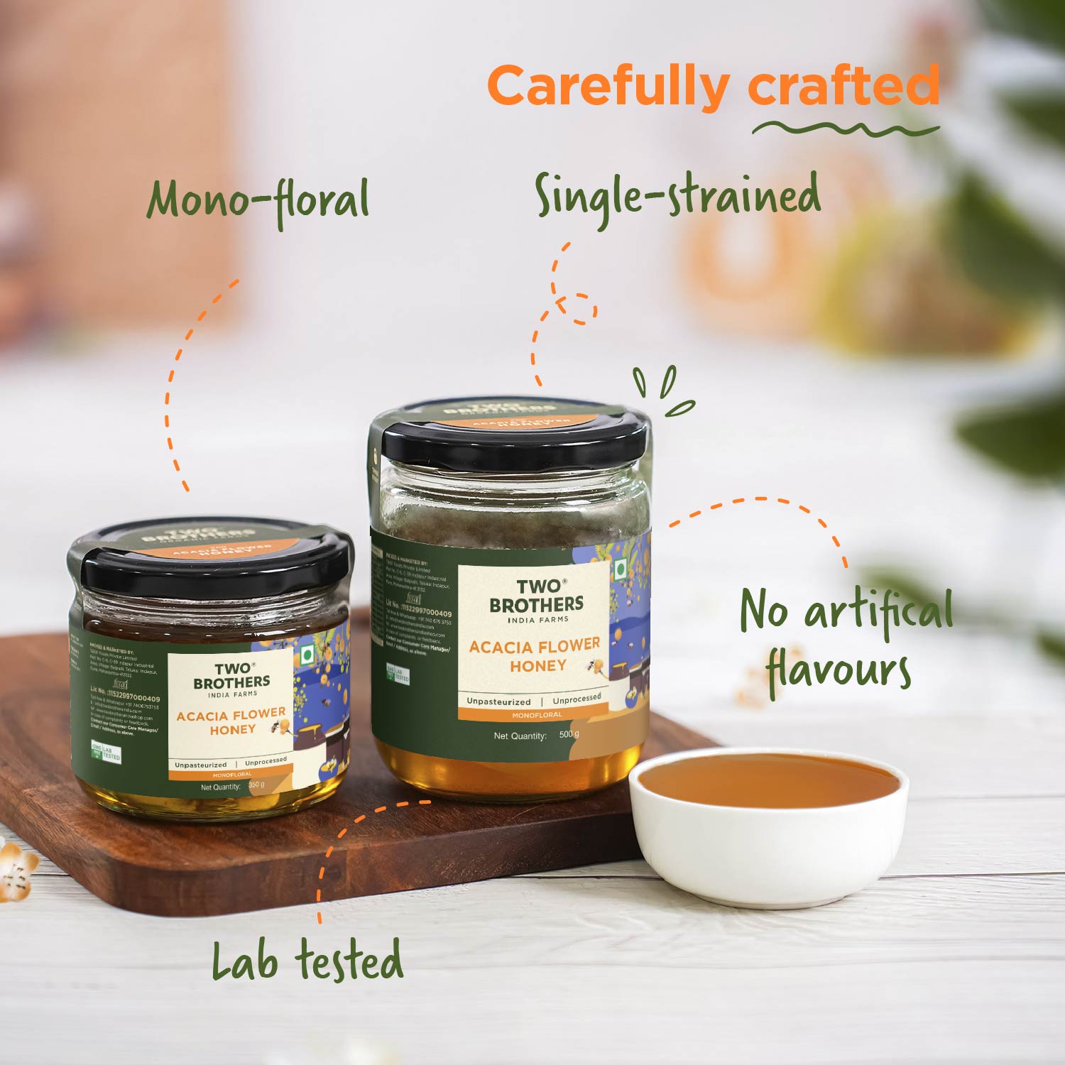 Acacia Honey, Raw Mono-floral Unfiltered
