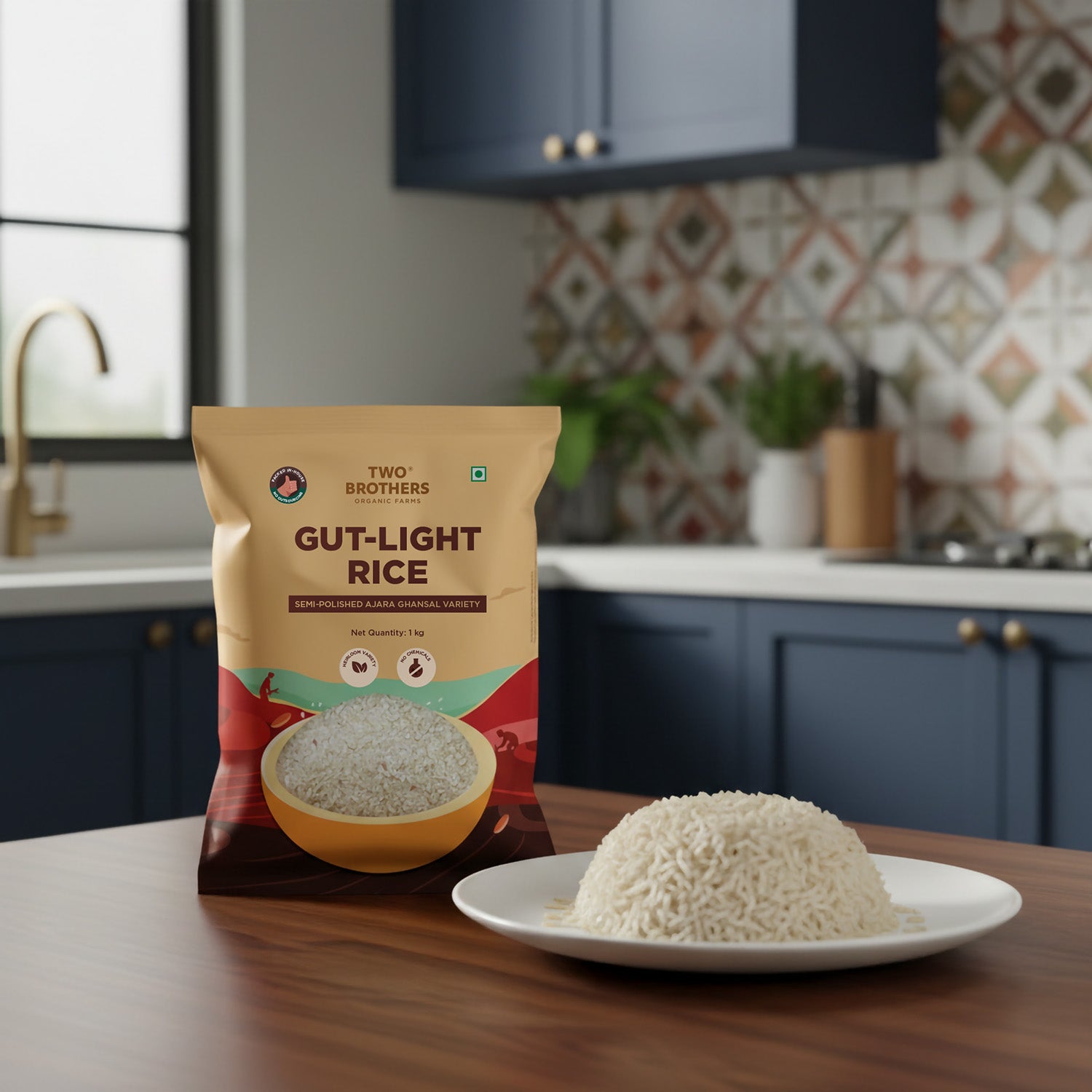 Ajara Ghansal Rice, Semi-Polished