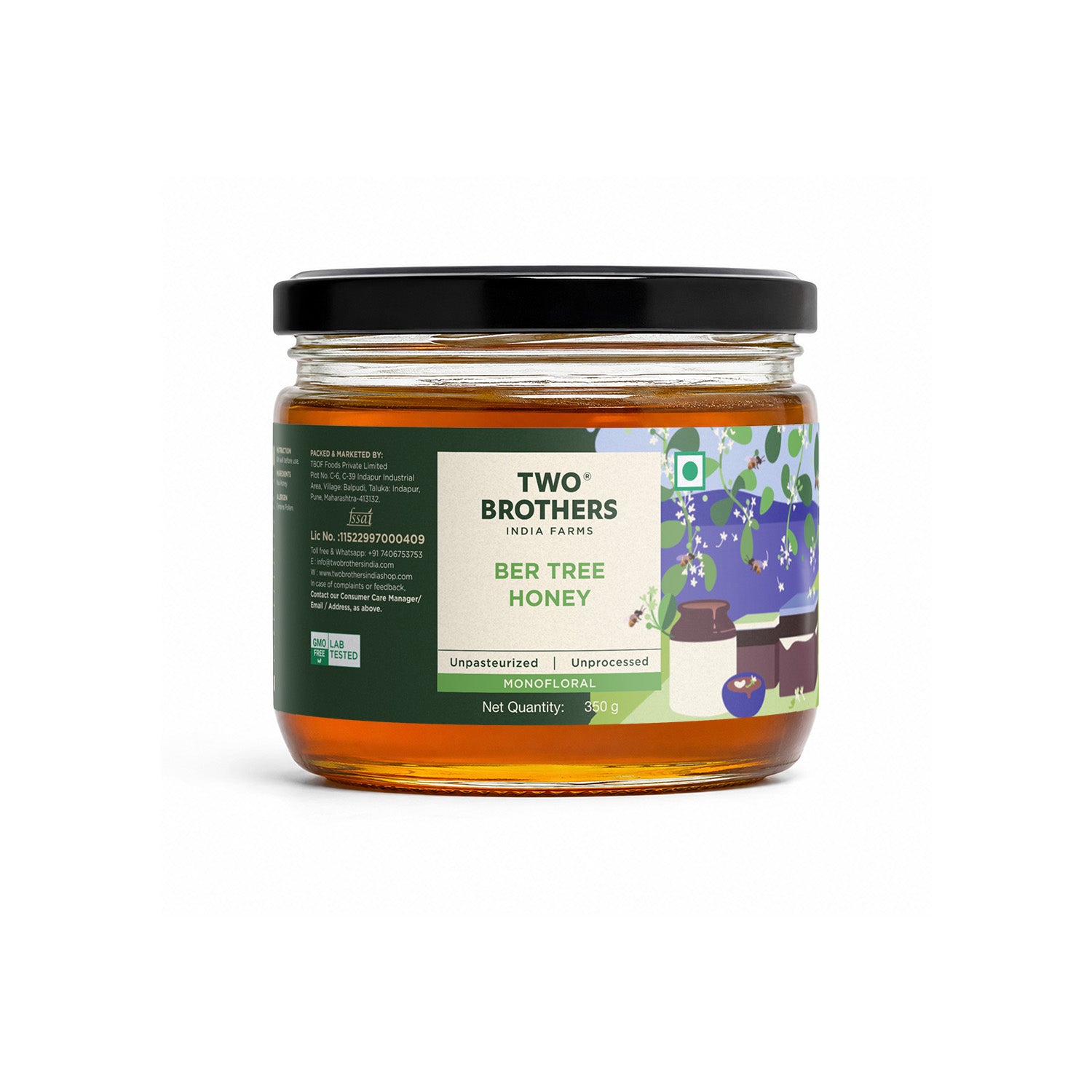 Indian Berry Honey, Raw Mono-Floral Unfiltered