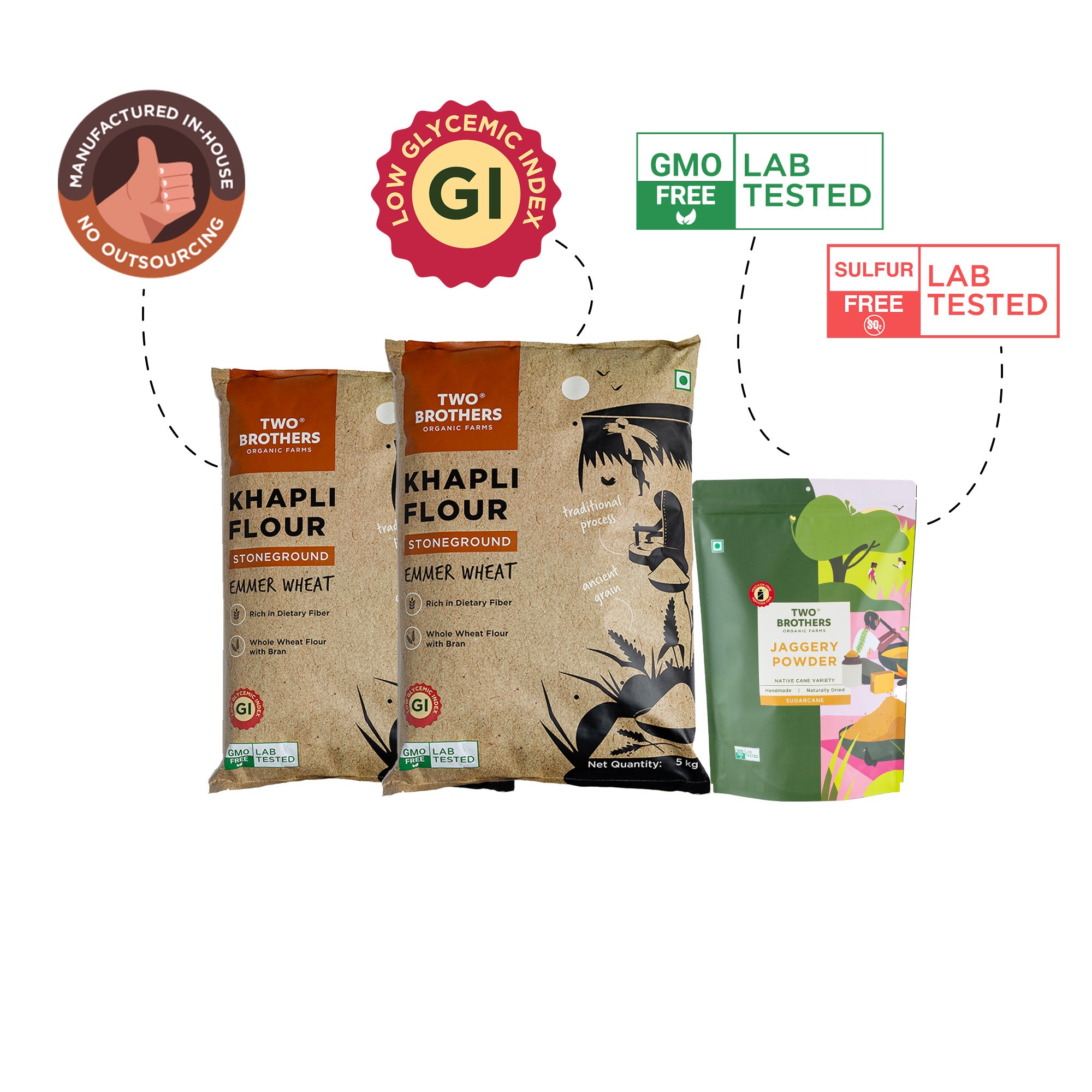 Buy 10β―kg Khapli Atta + Jaggery Online