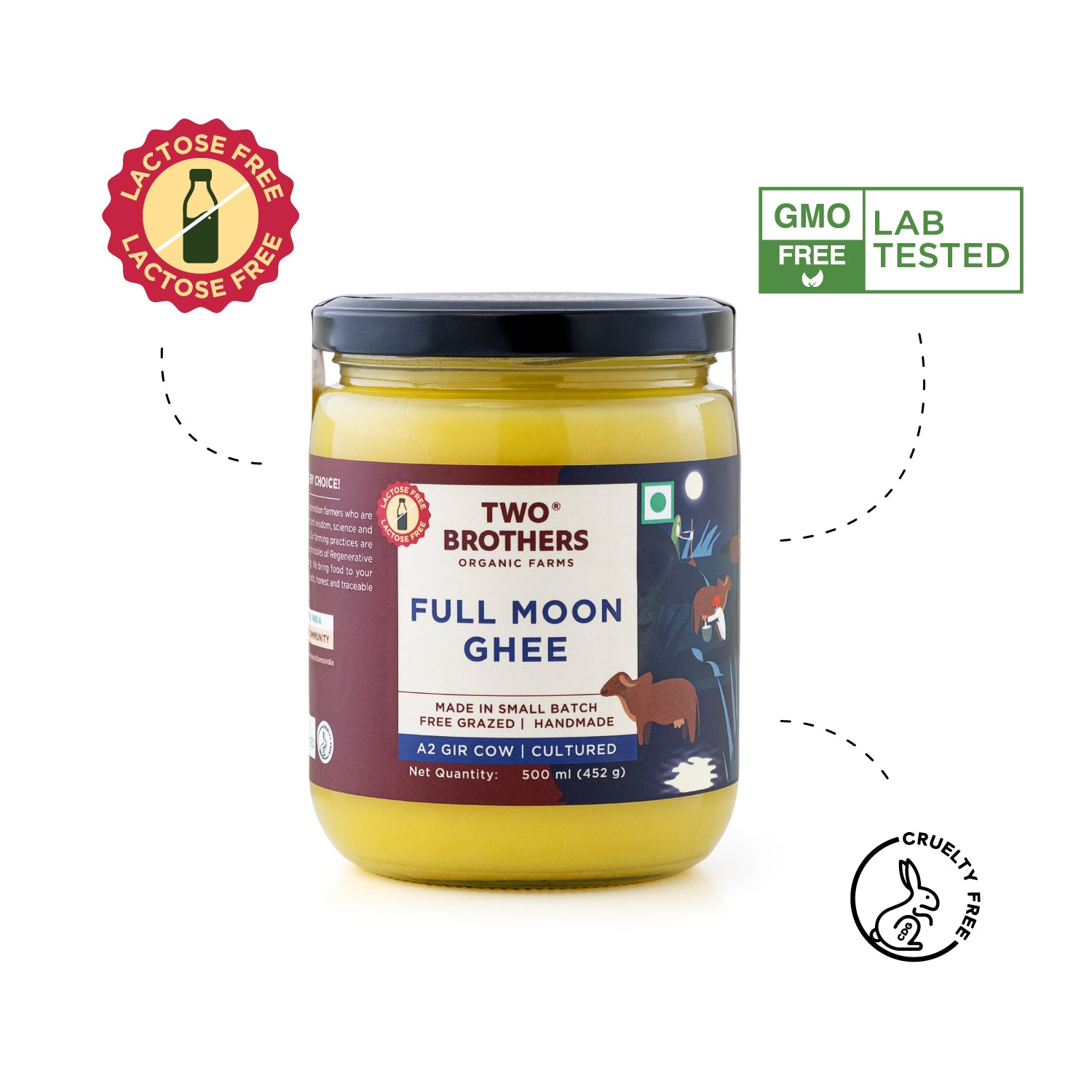 Buy Full Moon Cultured Ghee, Desi Gir Cow