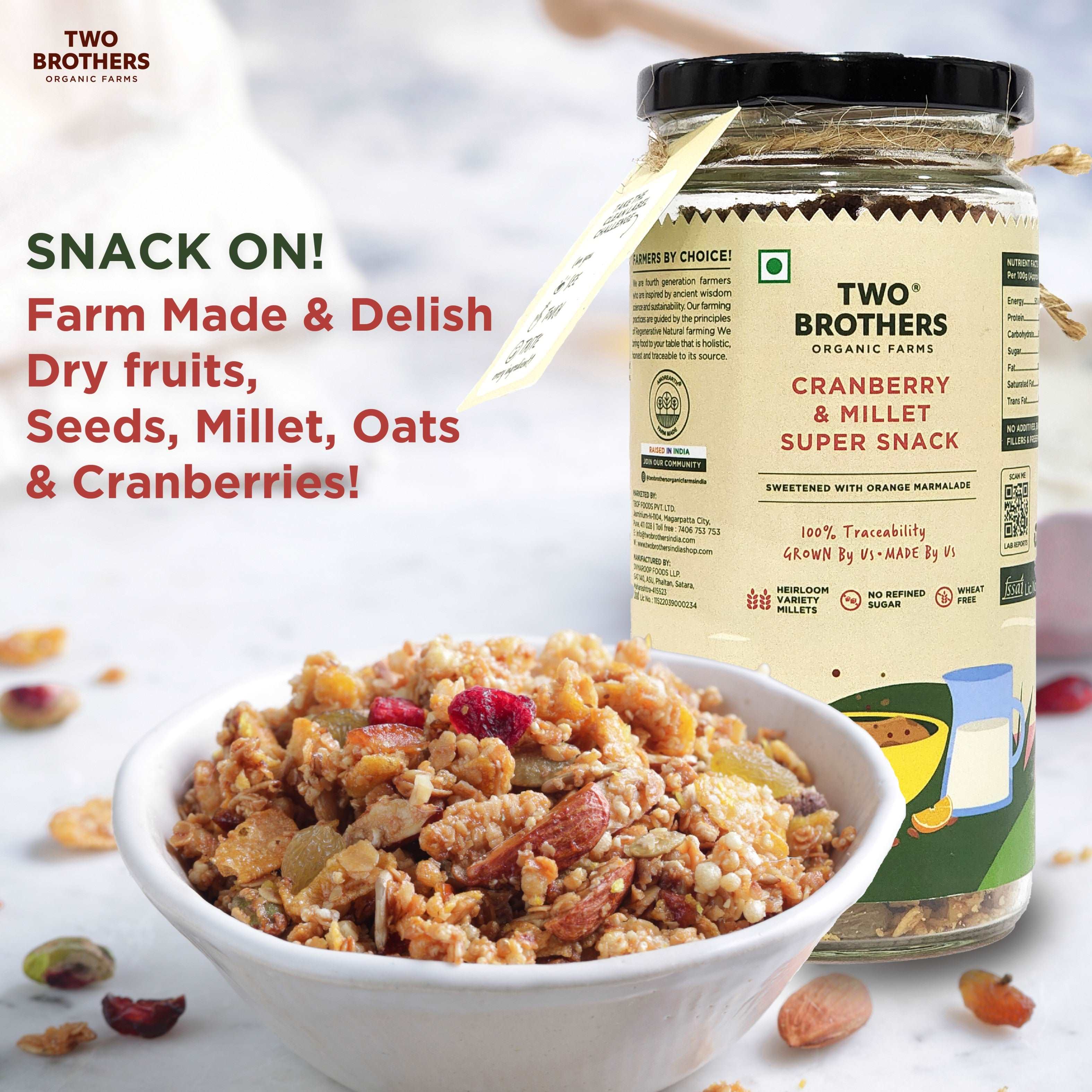 Buy Pure Cranberry & Millet Super Snack