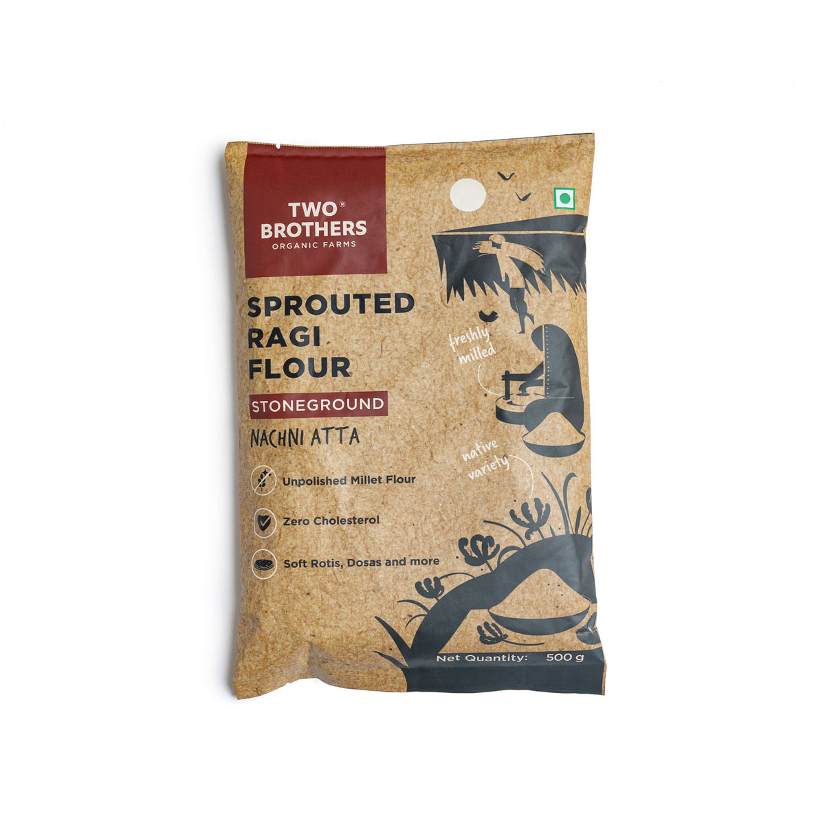 Sprouted Ragi Flour - Nachni Satva 500g -BYOB