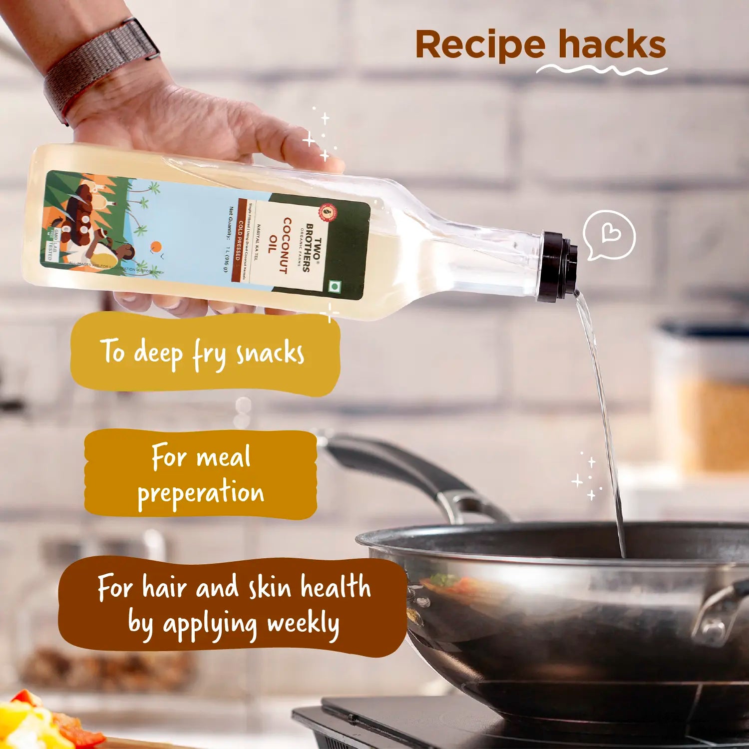 Coconut Oil, Cold-Pressed, Unrefined - Bundle