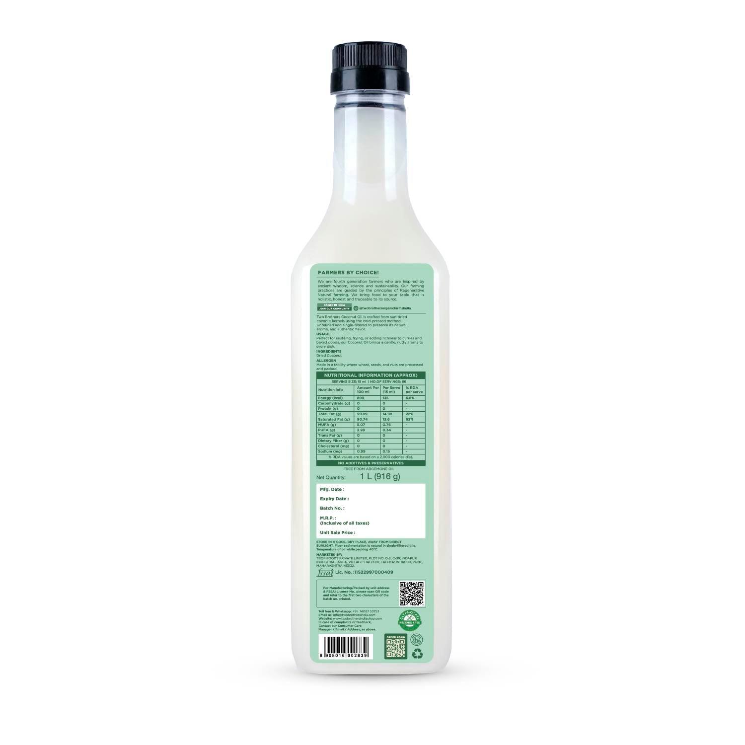Coconut Oil, Unrefined