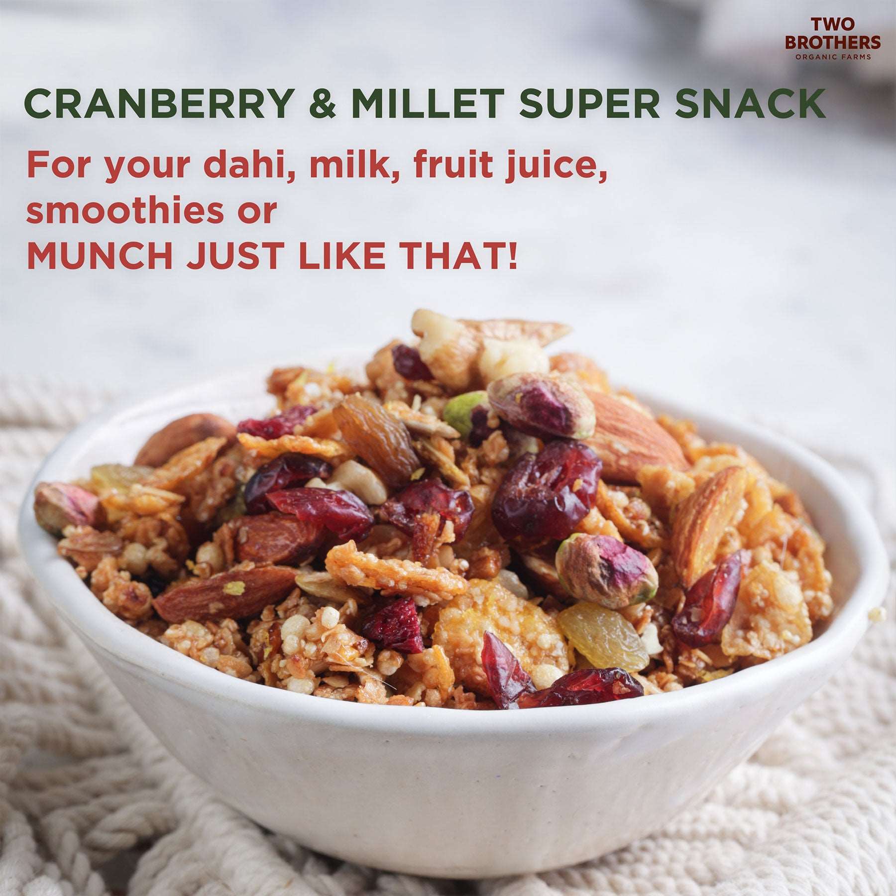 Cranberry & Millet Super Snack 150g