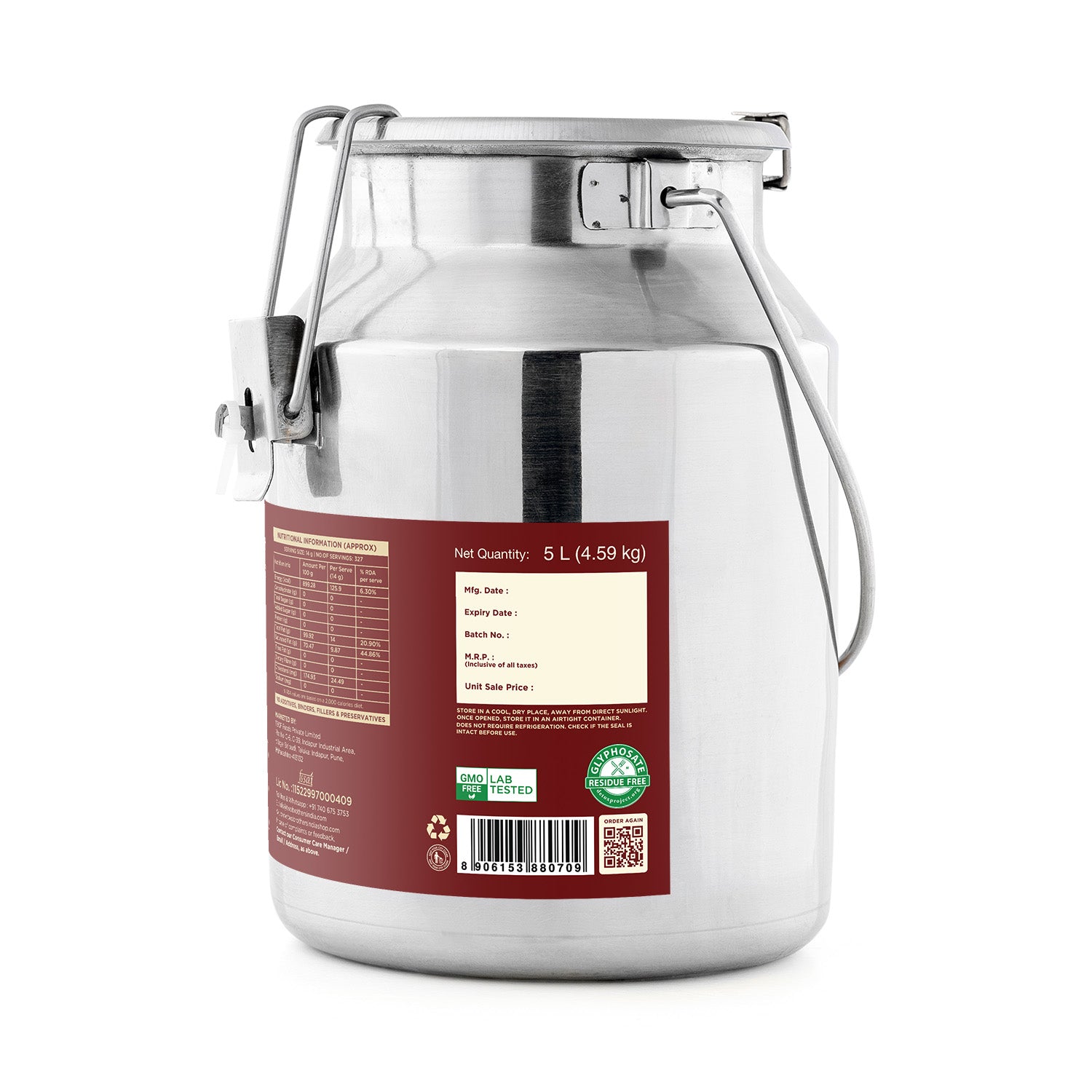 A2 Gir Cow - Cultured Ghee 5 Ltr