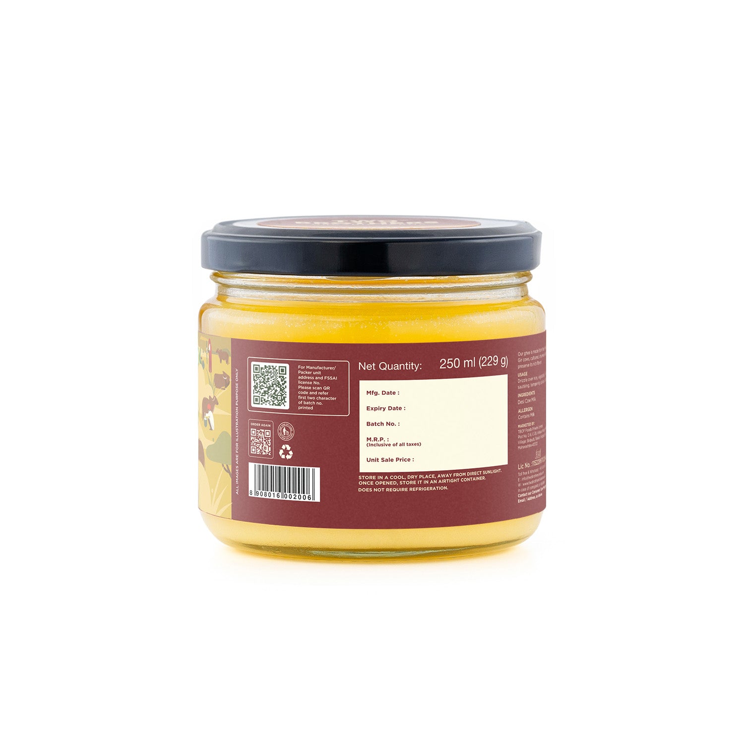 Desi Gir Cow Cultured Ghee