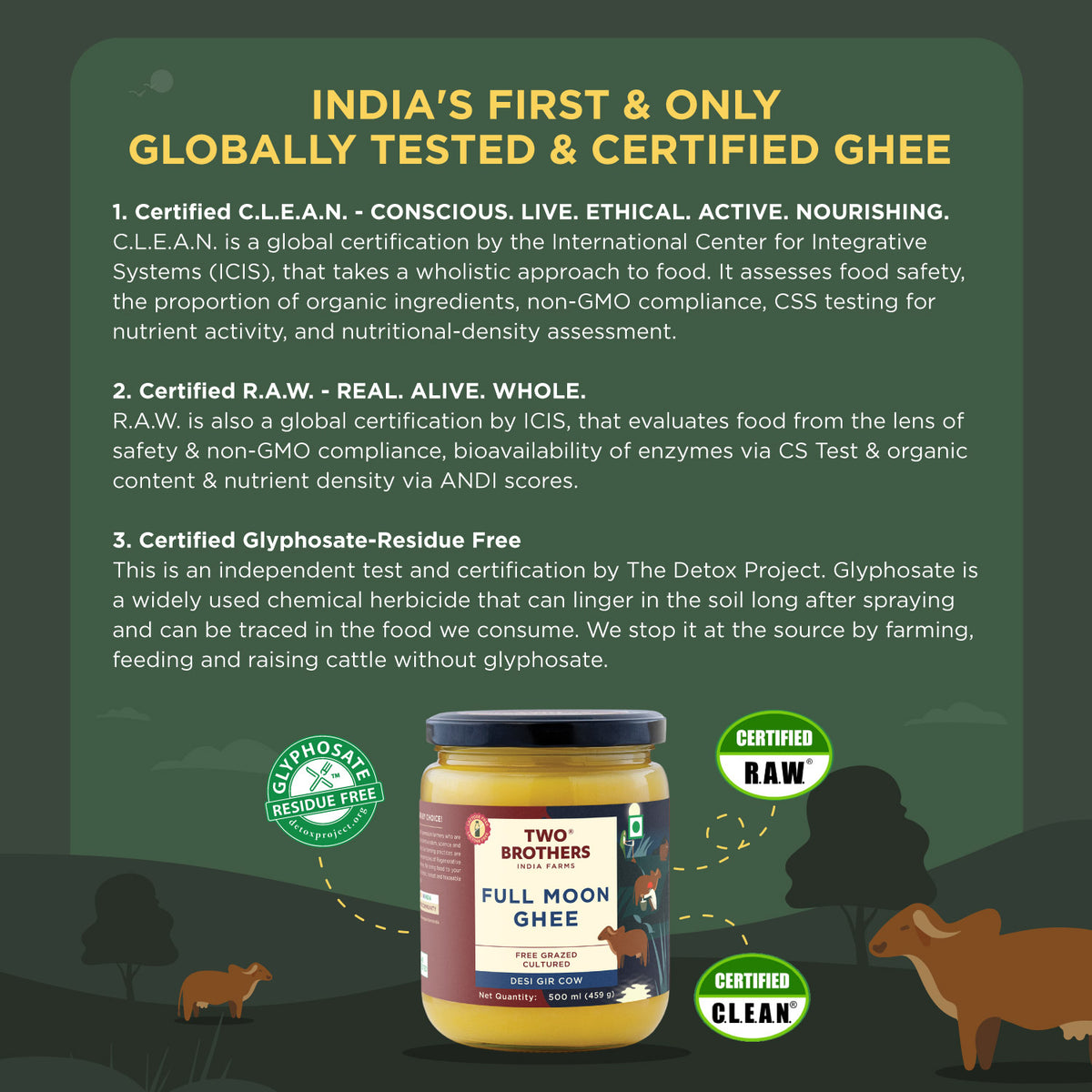 Full Moon Cultured Ghee, Desi Gir Cow