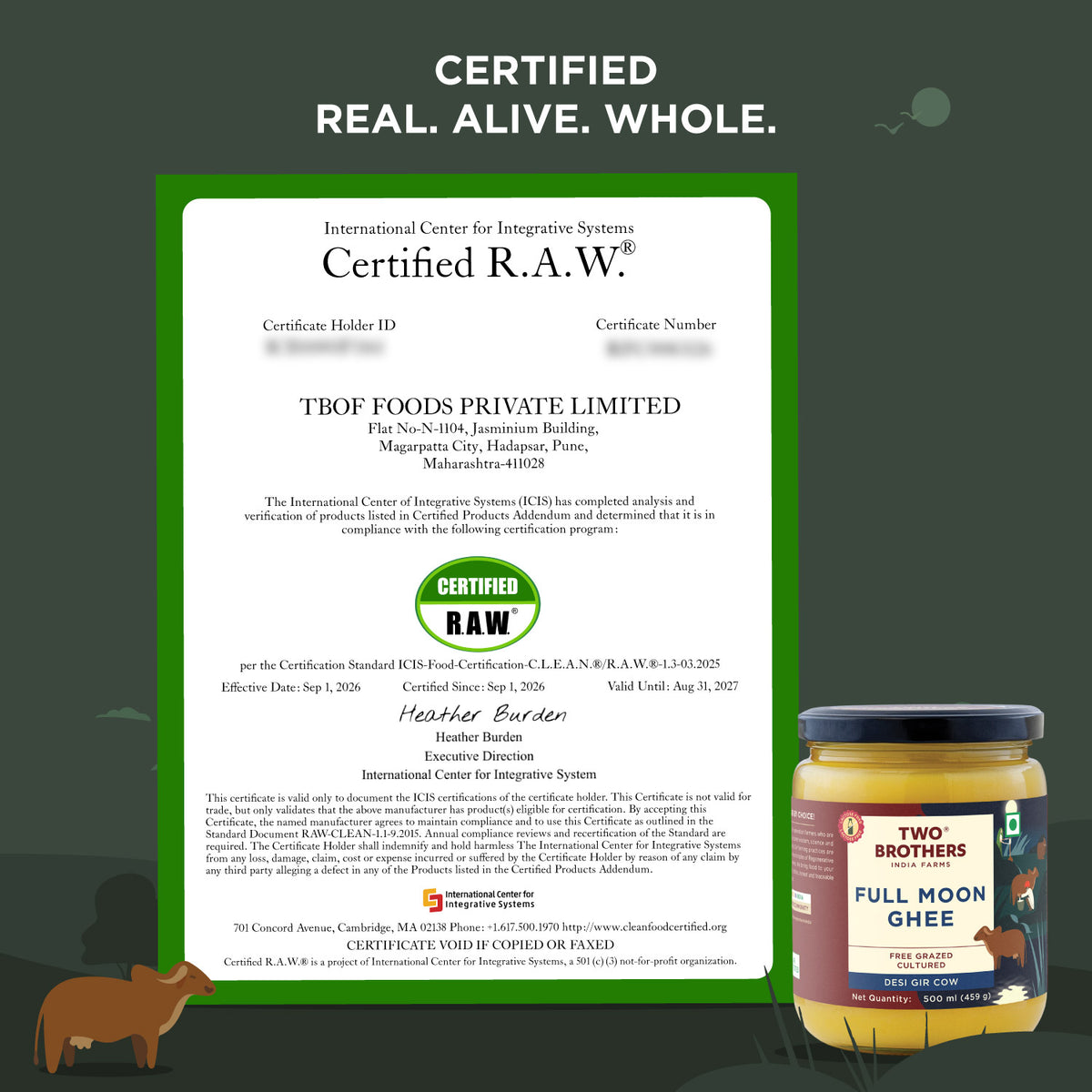 Full Moon Cultured Ghee, Desi Gir Cow