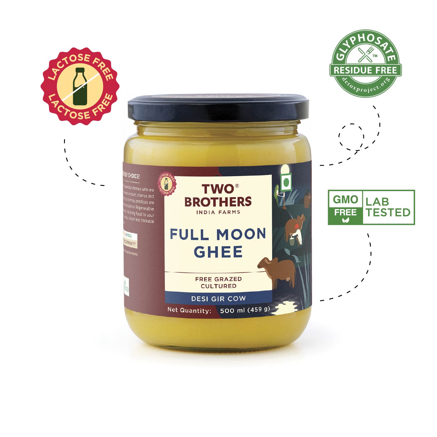 Full Moon Cultured Ghee, Desi Gir Cow