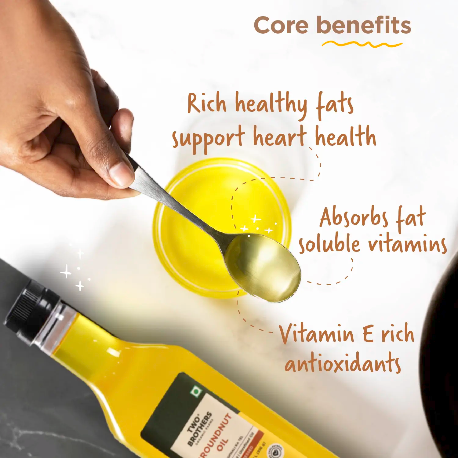 10kg Khapli Atta + Groundnut Oil 1L