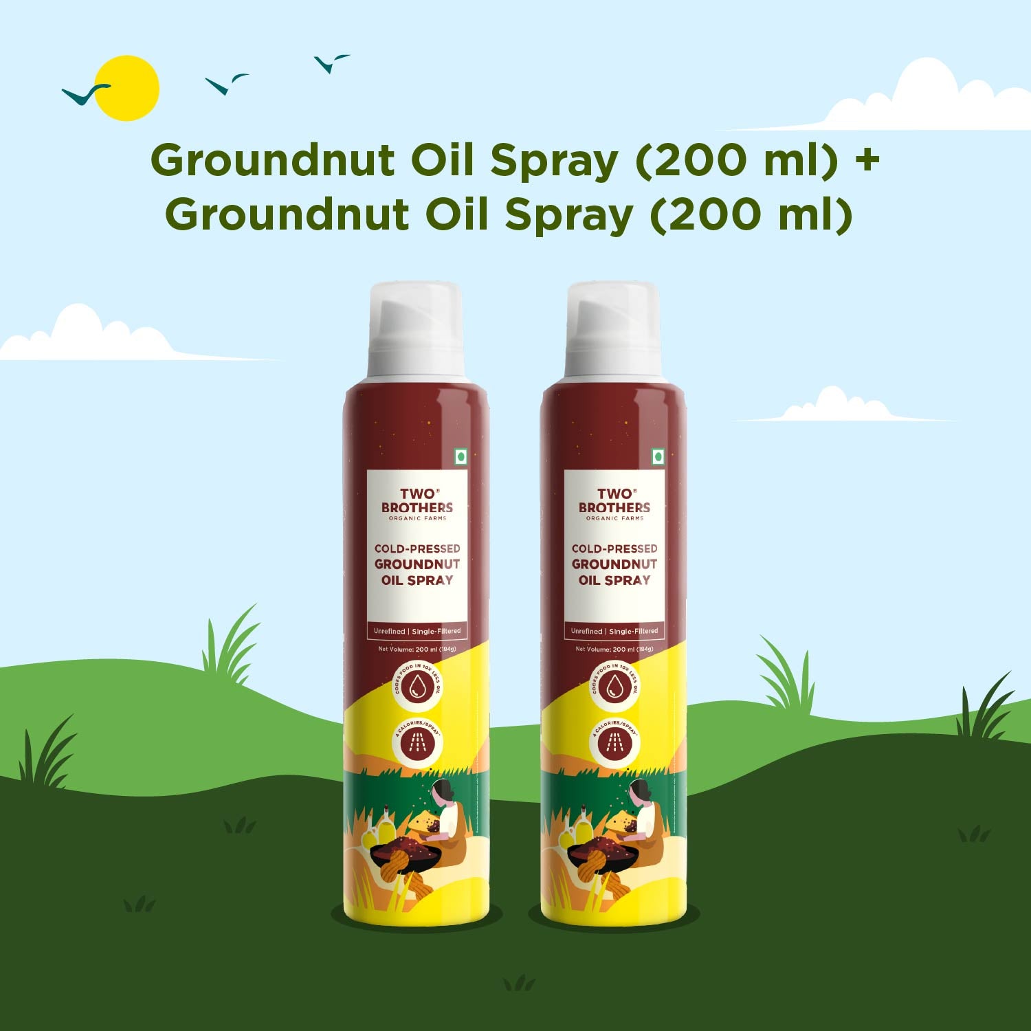 Cold-Pressed Groundnut Oil Spray
