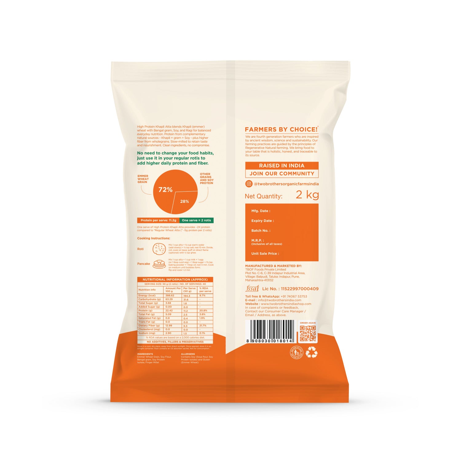 High Protein Khapli Atta