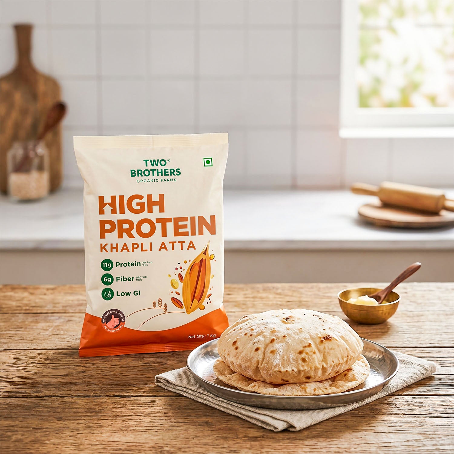 High Protein Khapli Atta