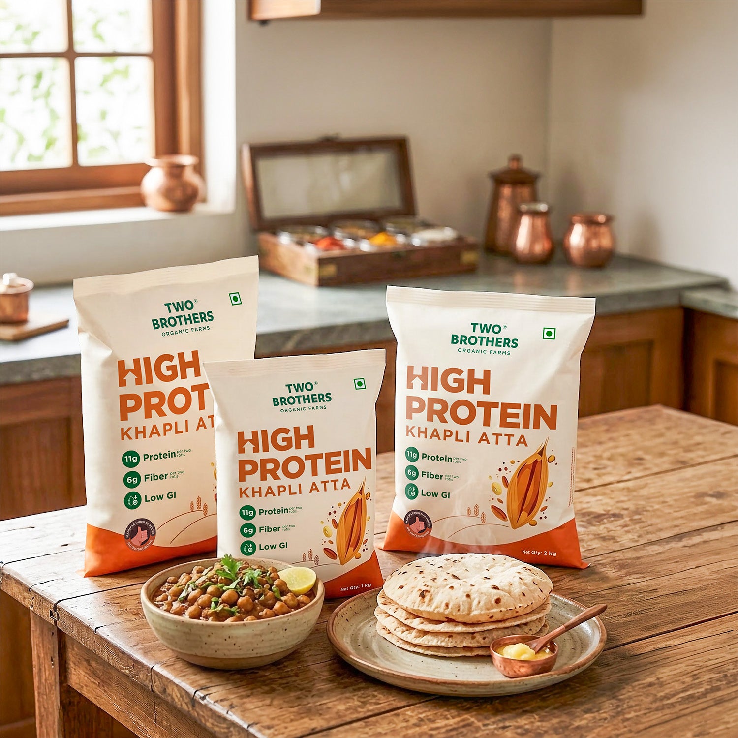 High Protein Khapli Atta