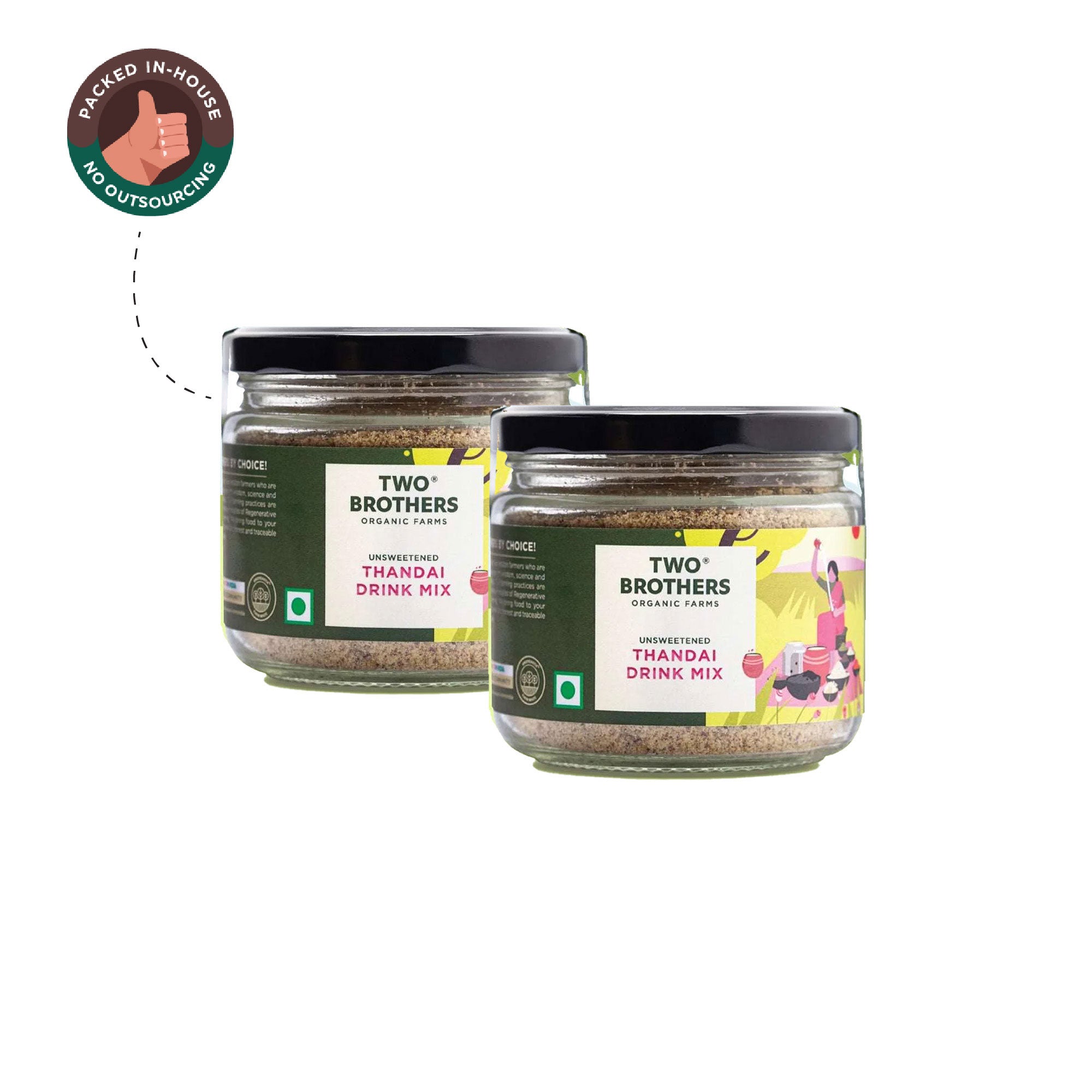 Thandai Drink Mix Combo, All Natural. 150g + 150g