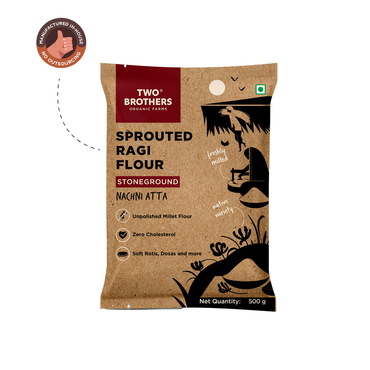 Sprouted Ragi Flour - Nachni Satva 500g
