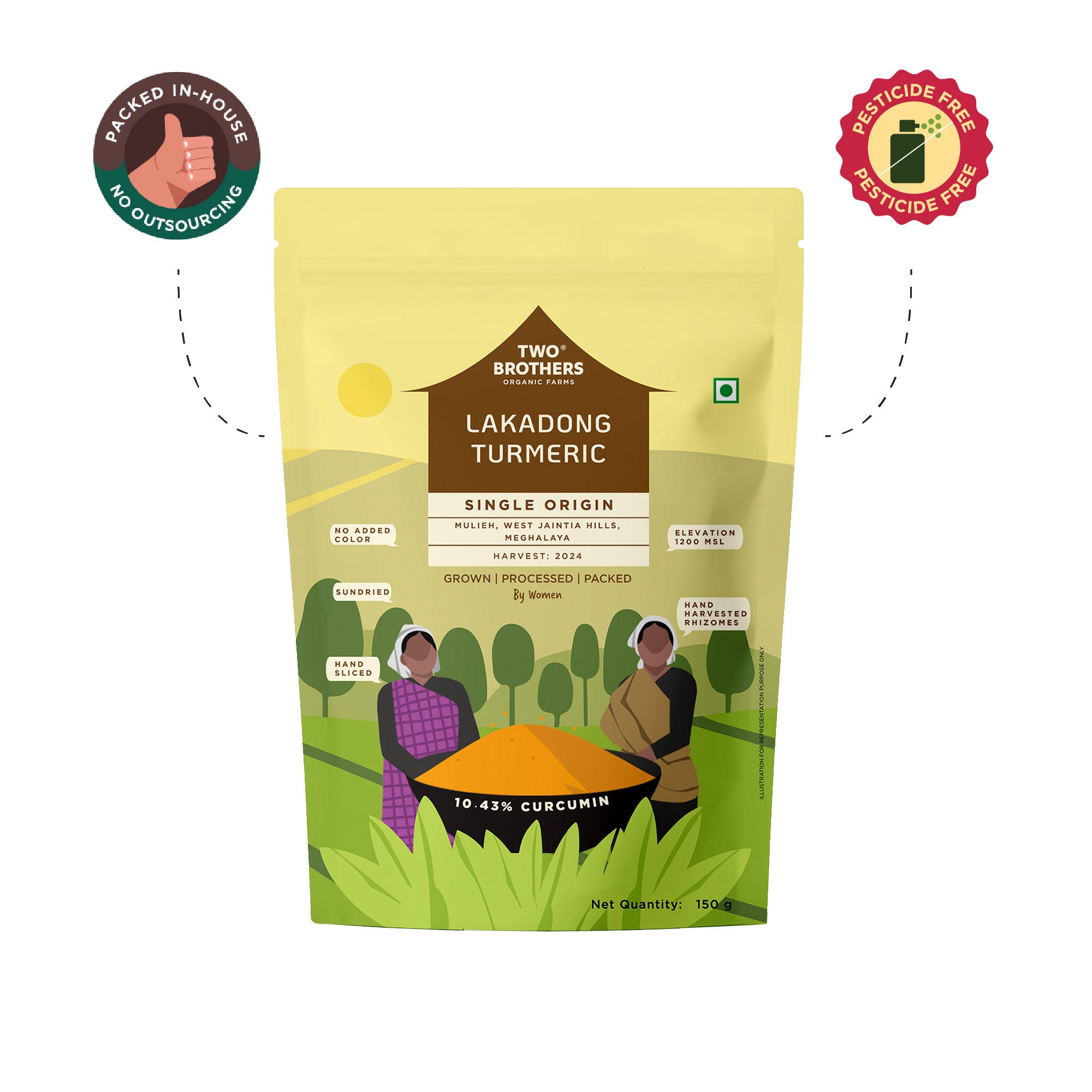 Single Origin Lakadong Turmeric Powder 150g