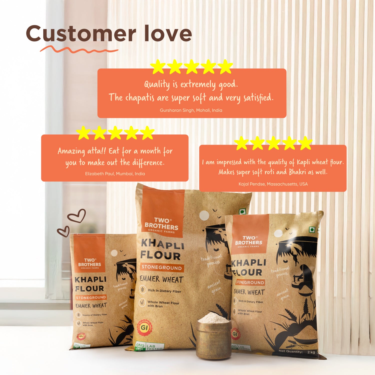 Free Jaggery Powder(500g) with Khapli Atta(5kg) - Energy boosters