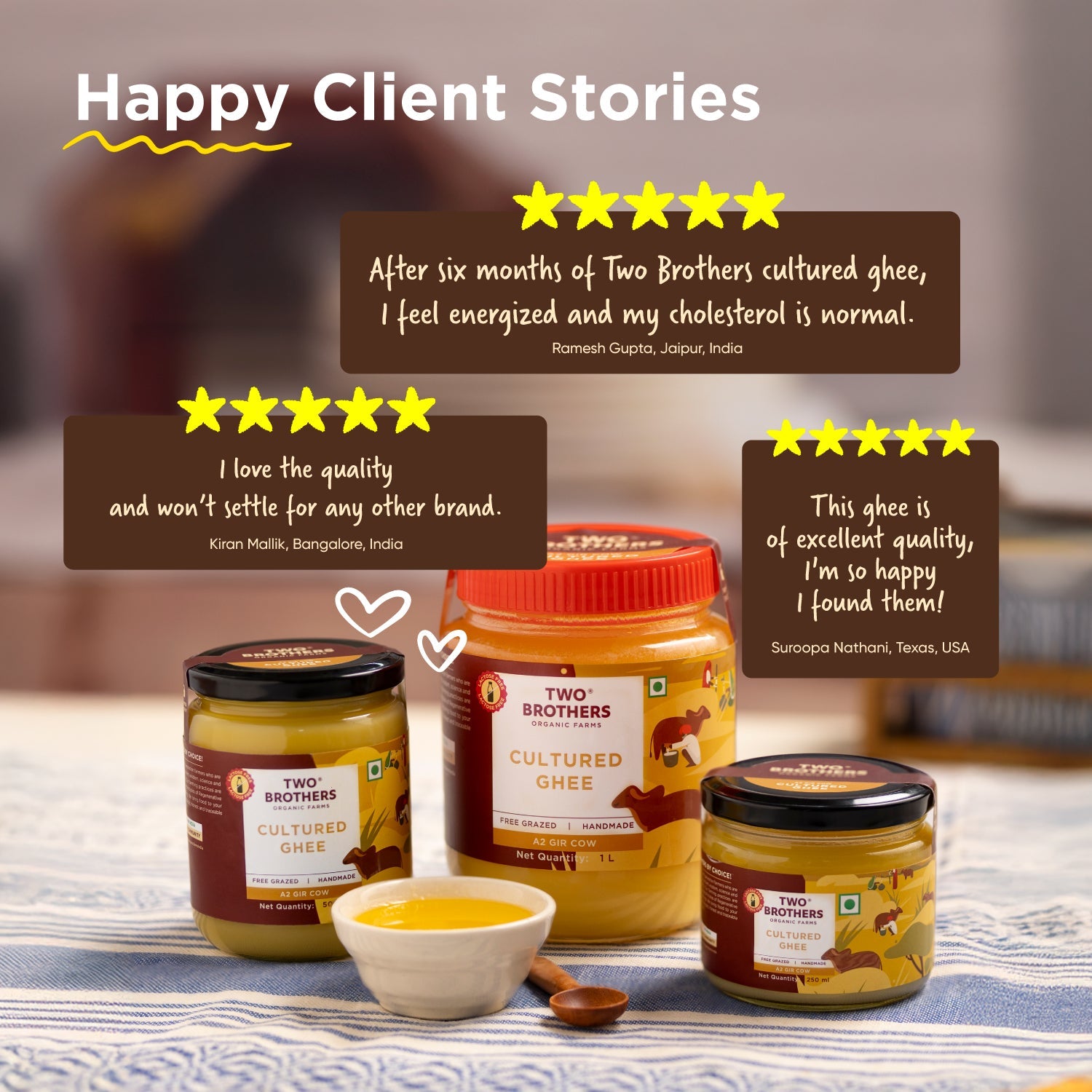 Free Khapli Atta(2kg) with A2 cultured ghee(500ml) - Gut health booster