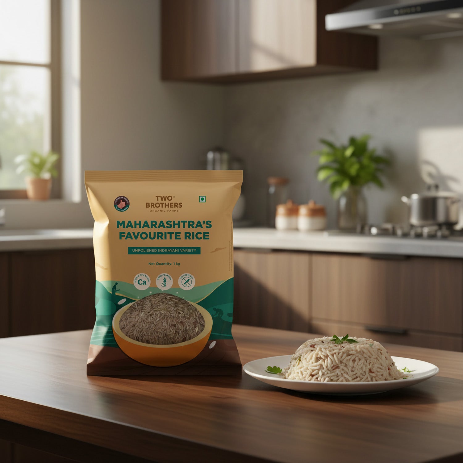 Indrayani Rice 1kg (unpolished)