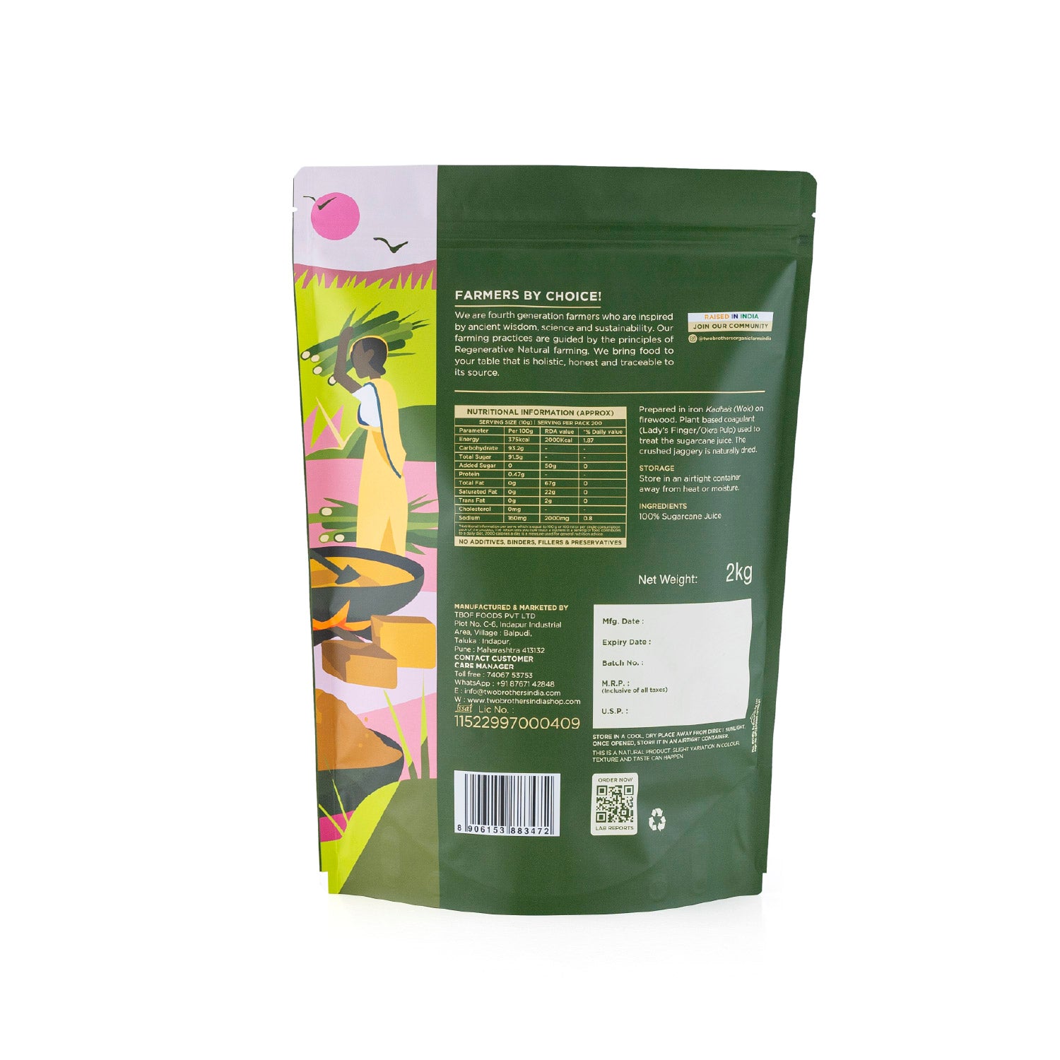 Free Jaggery Powder(2kg) with High Protein Khapli Atta (10kg)