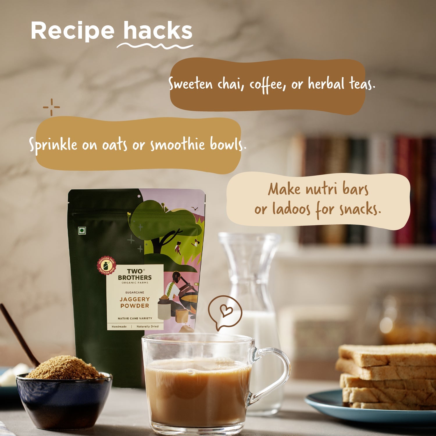 Free Jaggery Powder(500g) with Khapli Atta(5kg) - Energy boosters