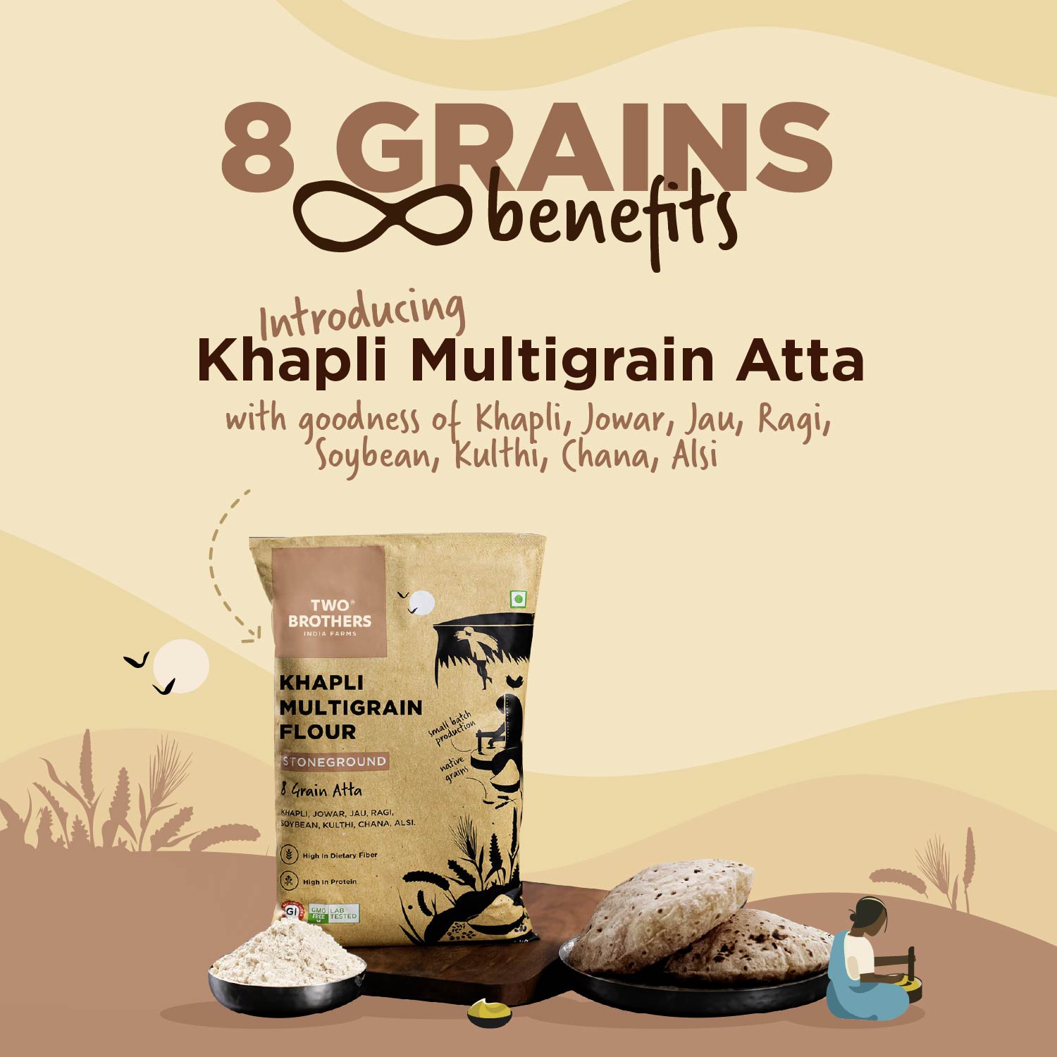 Khapli Multigrain Atta