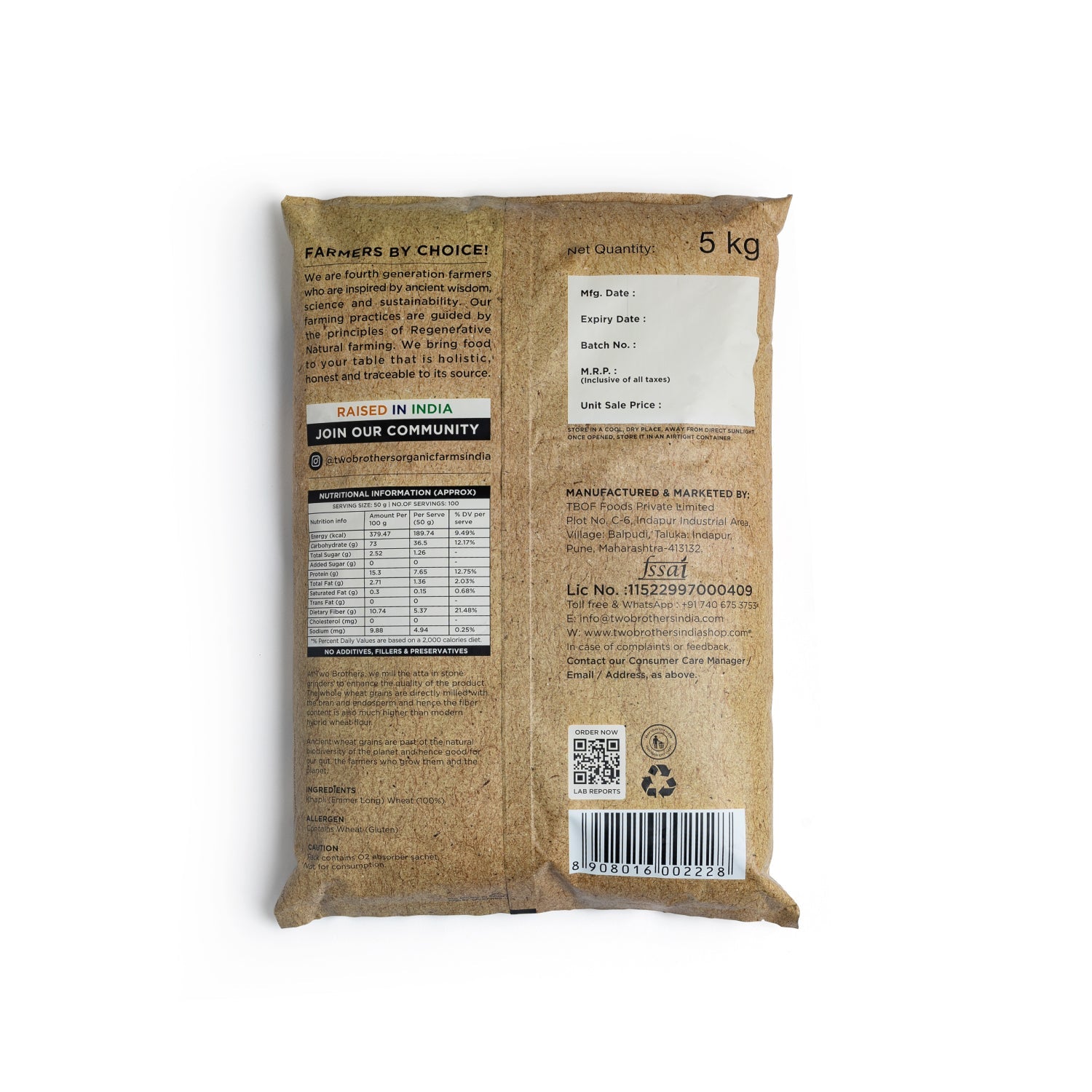 Khapli Wheat Flour โ Buy Now!