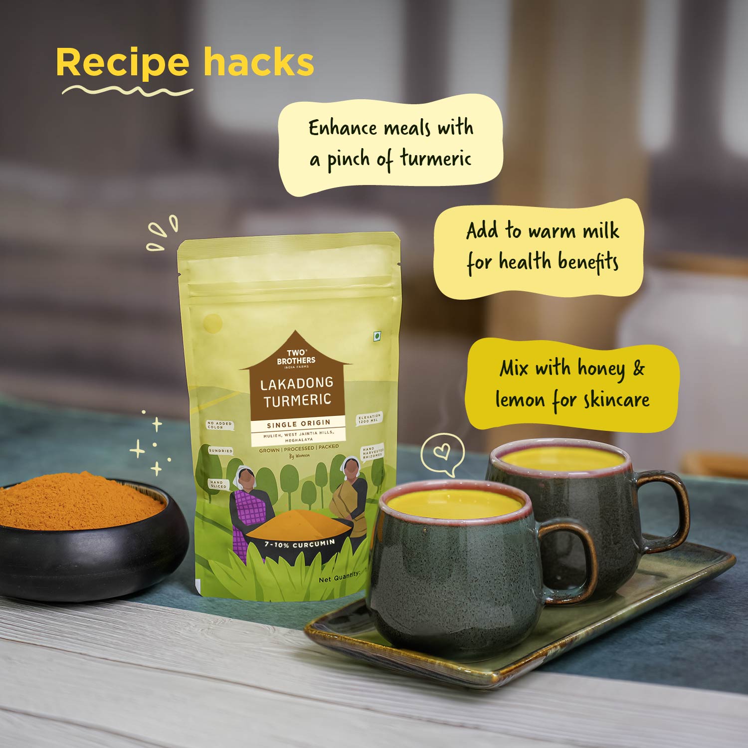 Single Origin Lakadong Turmeric Powder 150g