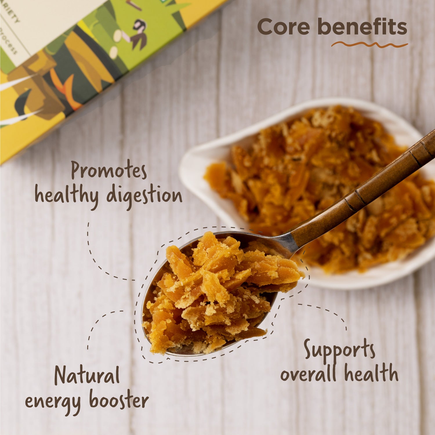 Buy Pure Organic Sugarcane Jaggery Block