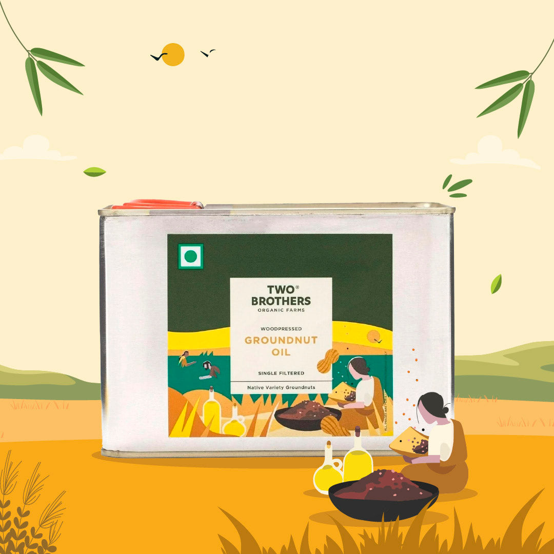 Groundnut Oil, Cold-Pressed, Single-filtered