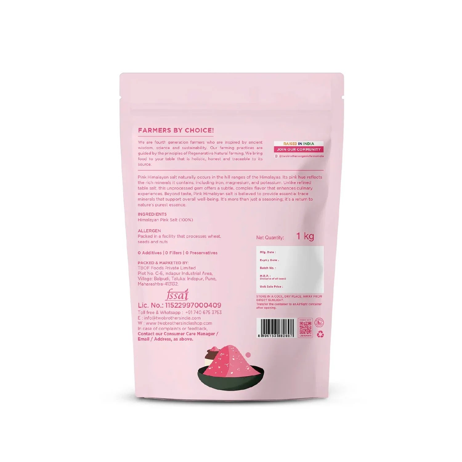 Pink Salt + Chilli Powder + lakadong turmeric