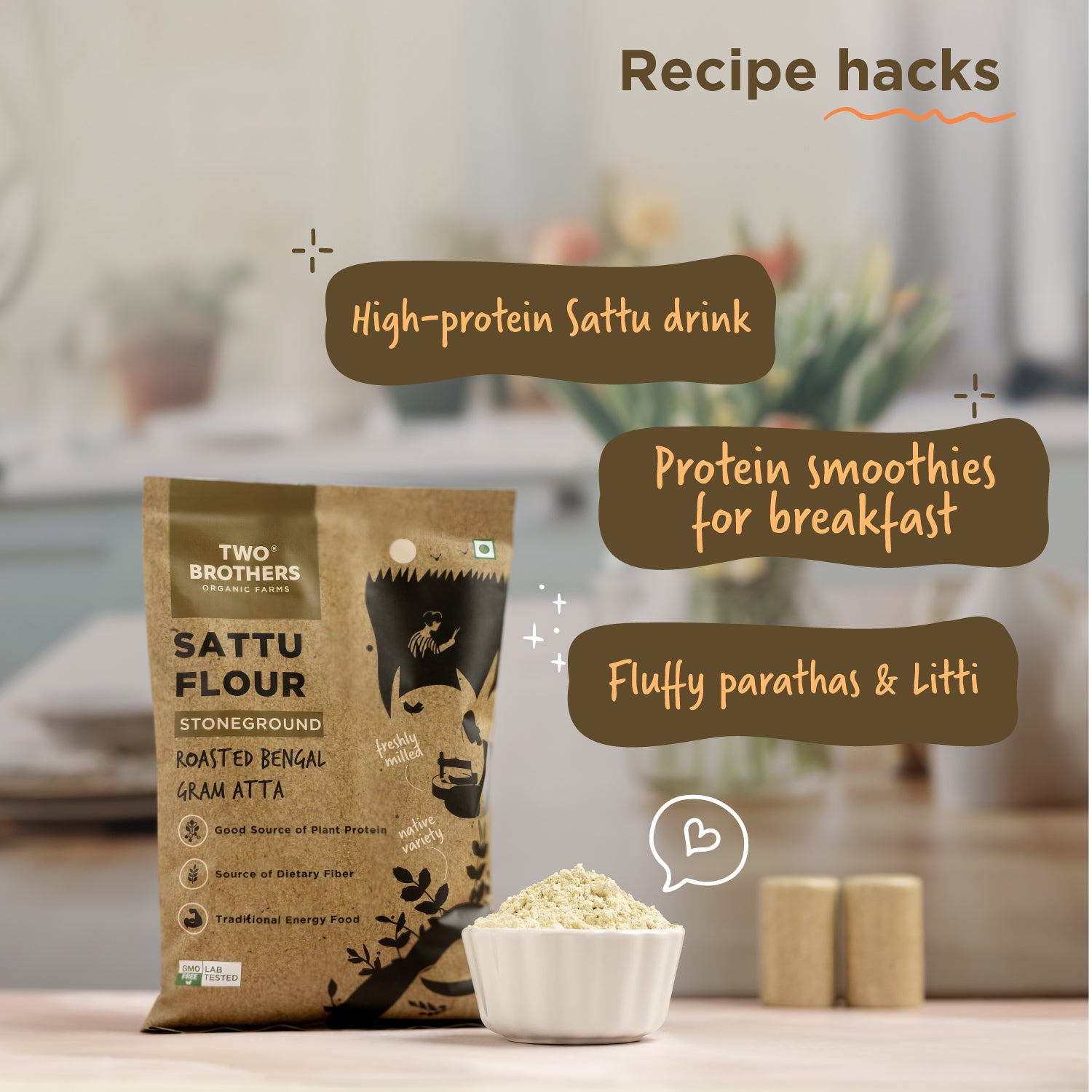 Purchase pure Sattu Atta Stoneground_ 1kg at best price