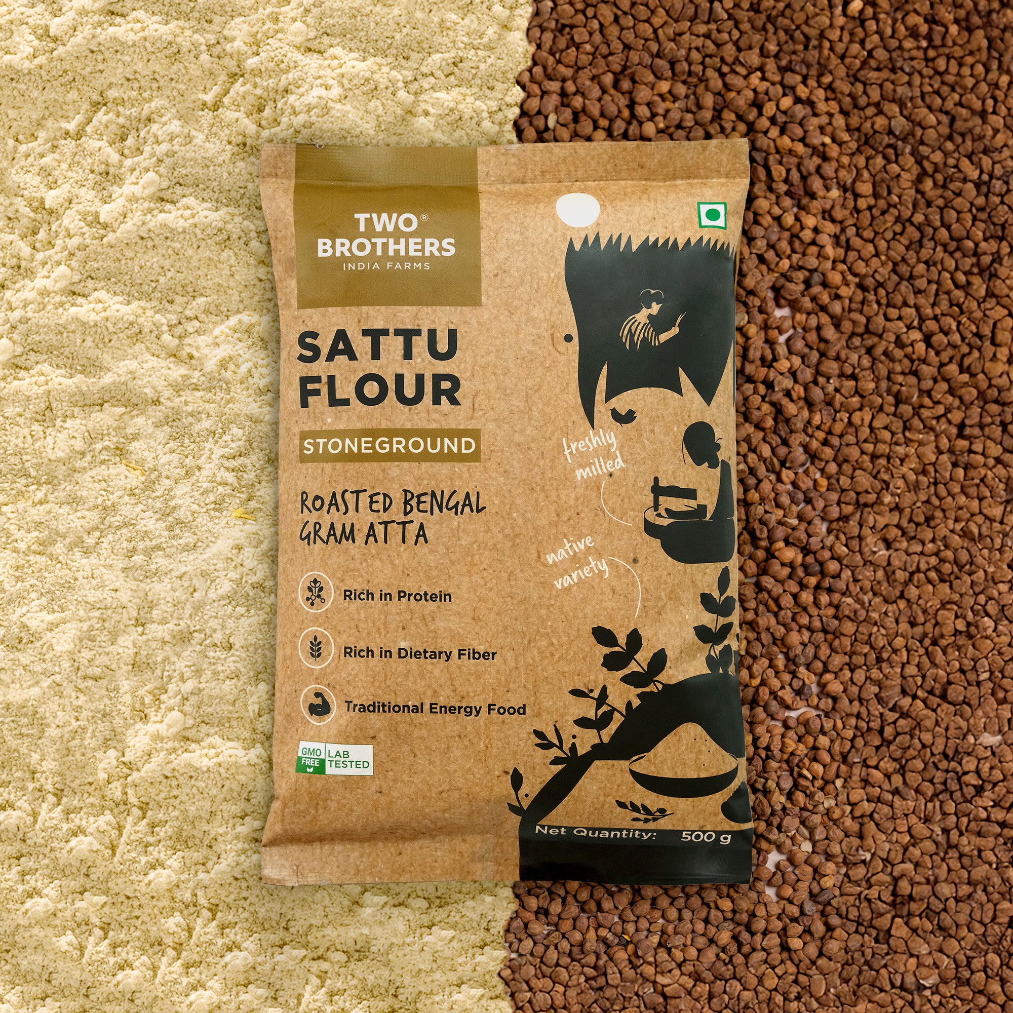 Sattu Atta, Stoneground 1kg