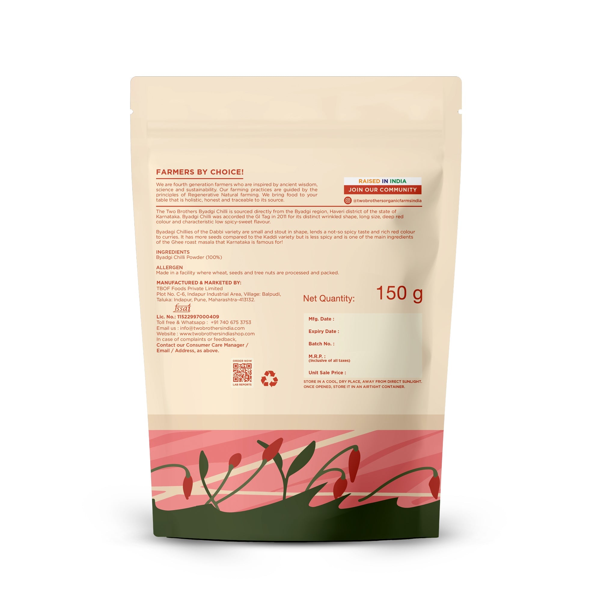 Shop Single Origin Byadgi Chilli Powder