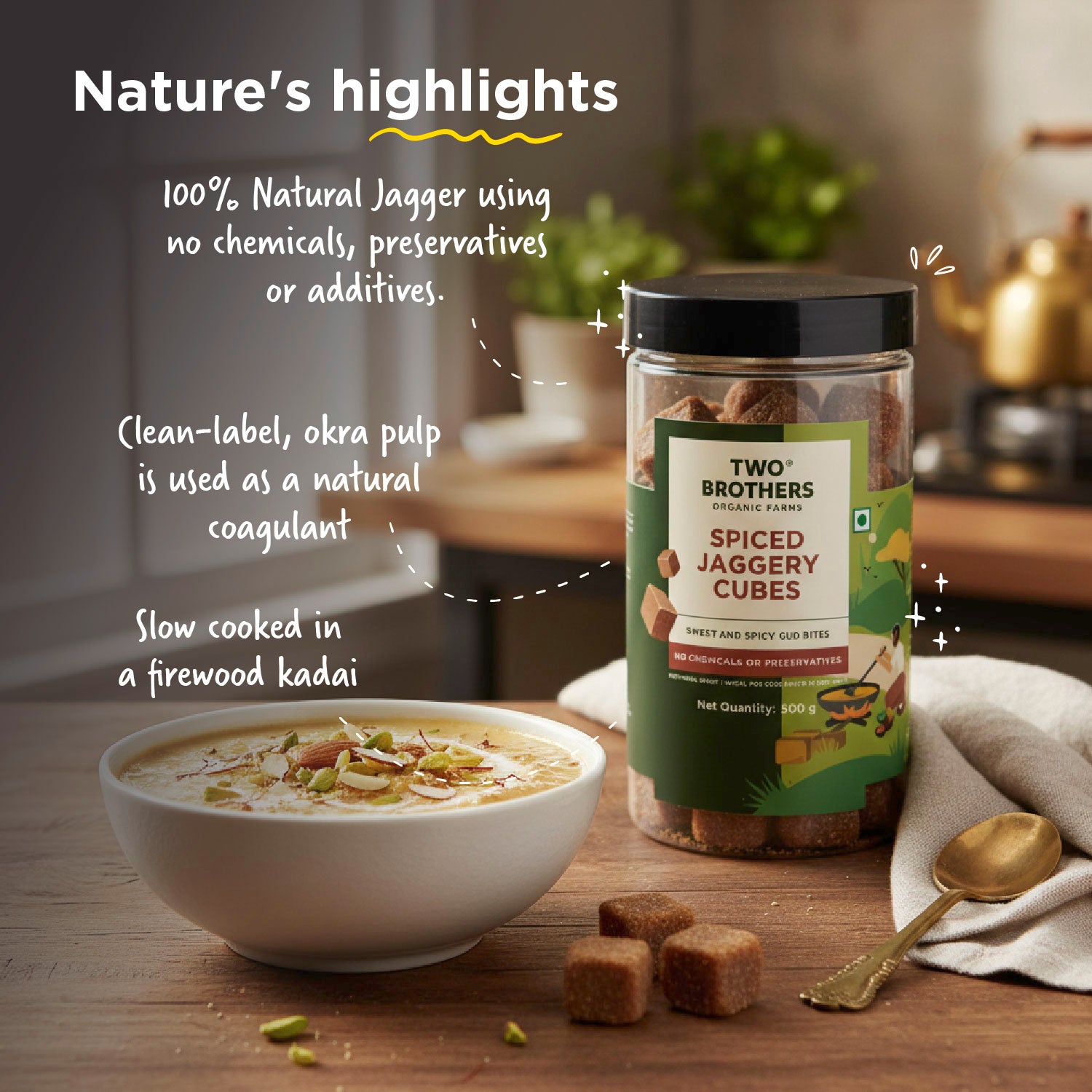 Spiced Jaggery Cubes