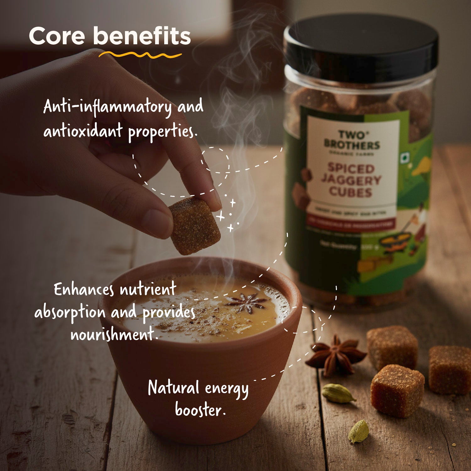 Spiced Jaggery Cubes