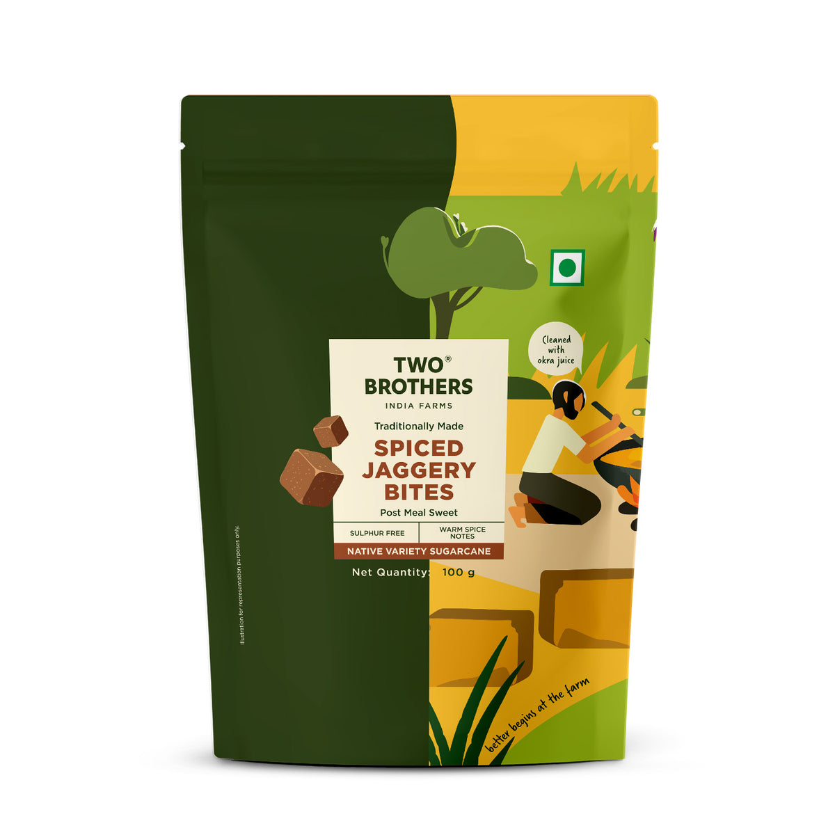 Spiced Jaggery Cubes 100g