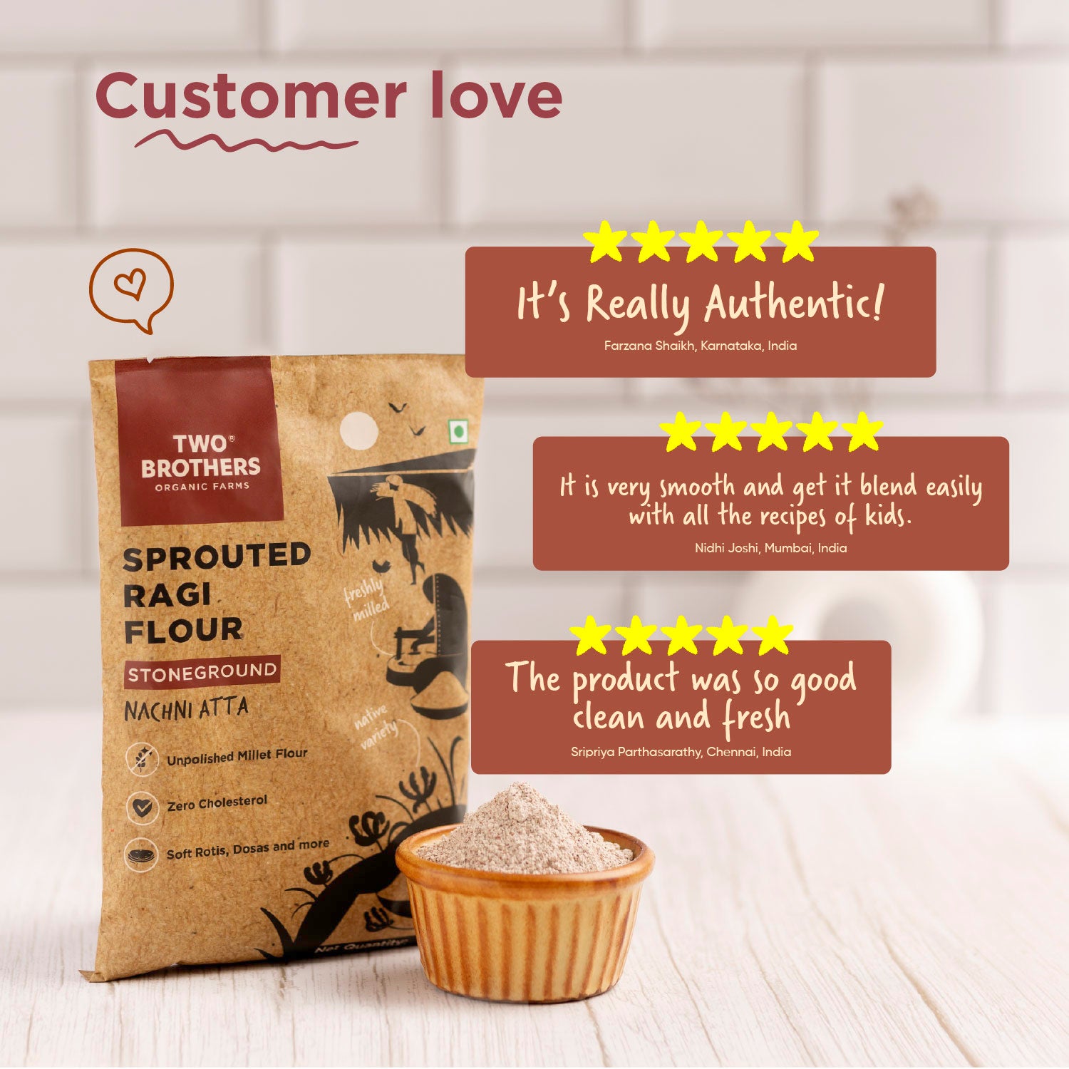 Sprouted Ragi Flour - Nachni Satva 500g