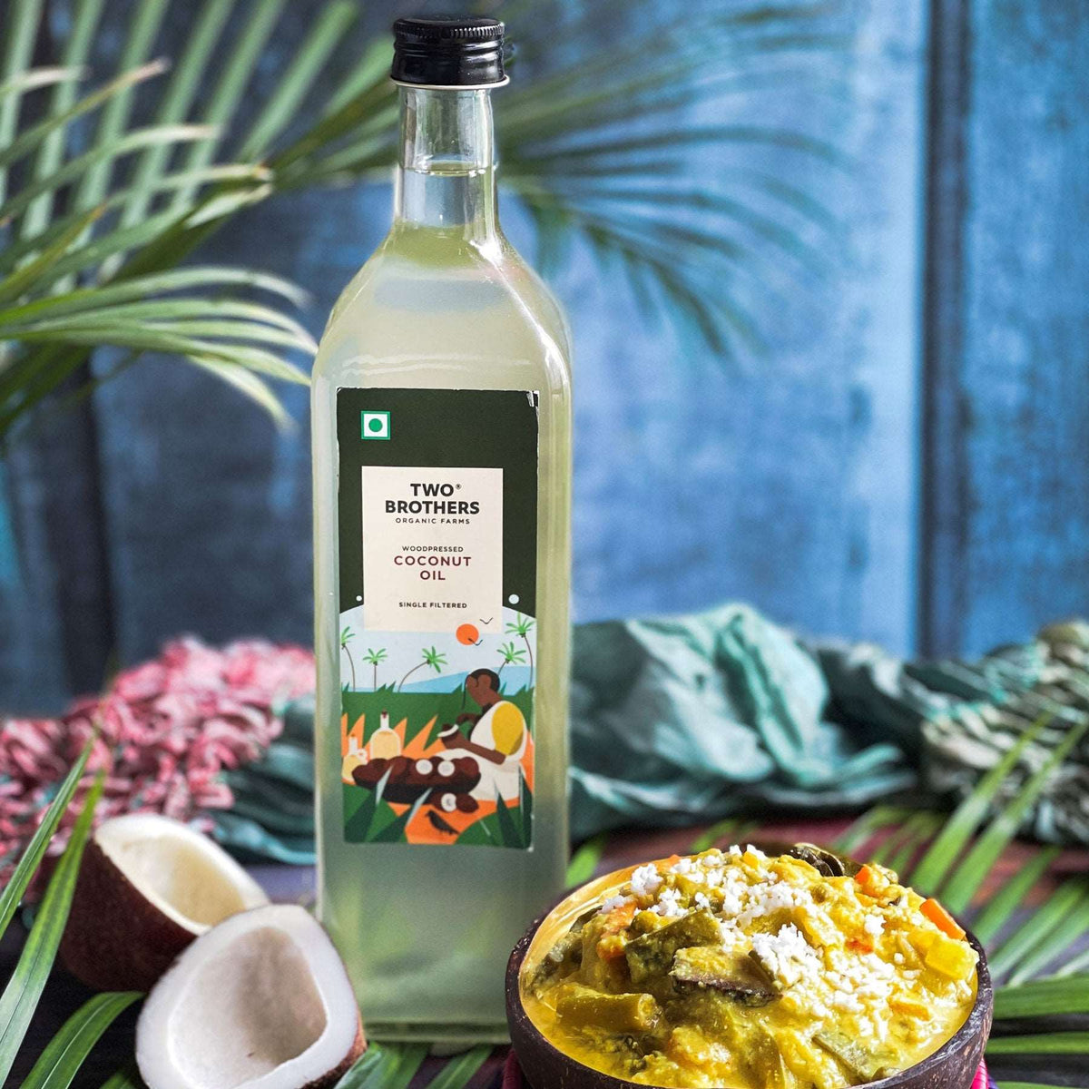 Coconut Oil, Wood-Pressed, Unrefined (500ml - Plastic Bottle)