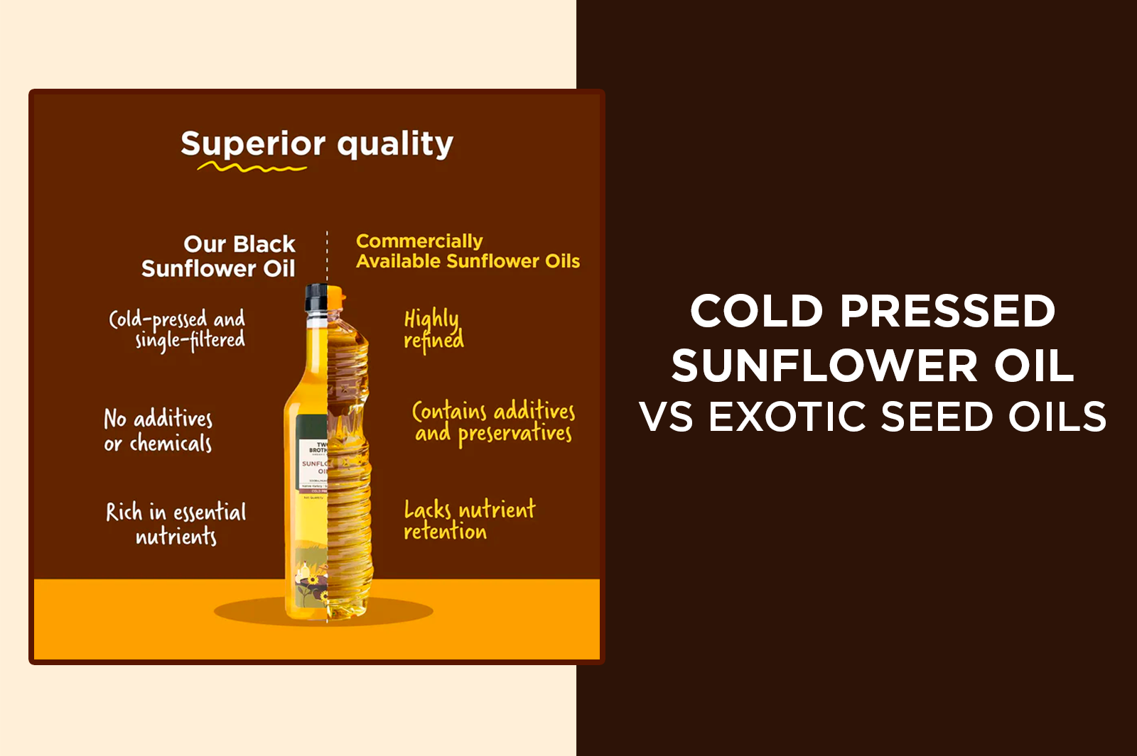 Cold Pressed Sunflower Oil vs Exotic Seed Oils: What Truly Works for Skin, Hair & Immunity