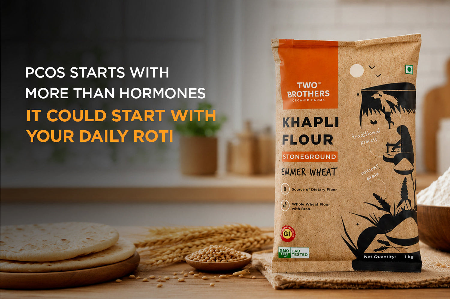 PCOS and Roti: How Switching to Low-GI Khapli Atta May Help Manage Insulin Resistance