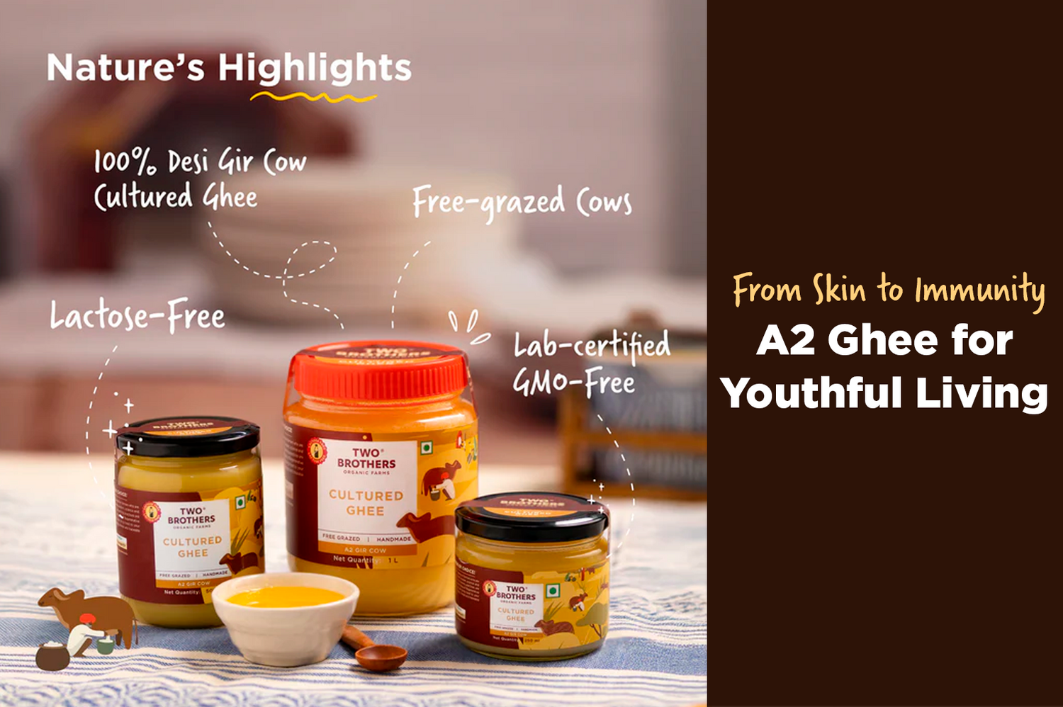 Anti-Aging Tips Using A2 Gir Cow Ghee