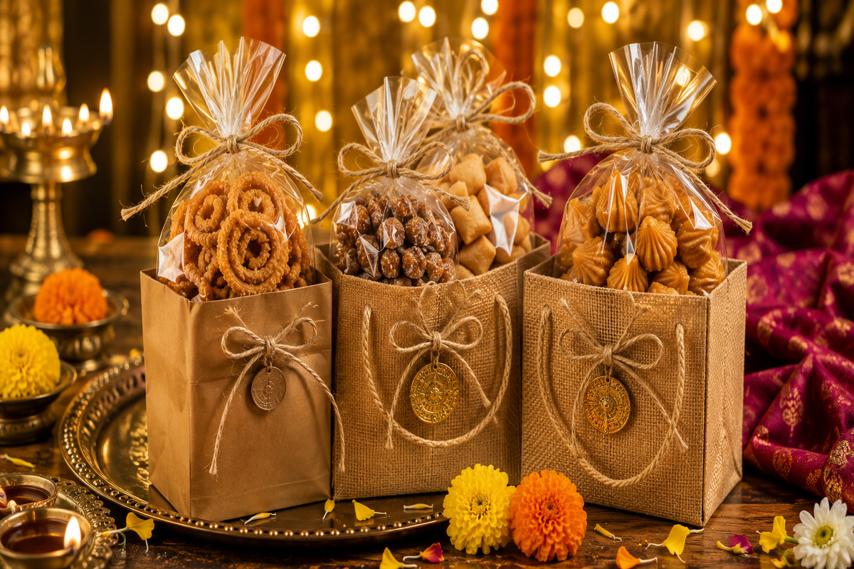 Building a Ganpati Treat Box: Modak, Chakli, Shankarpale, and Jaggery for Guests